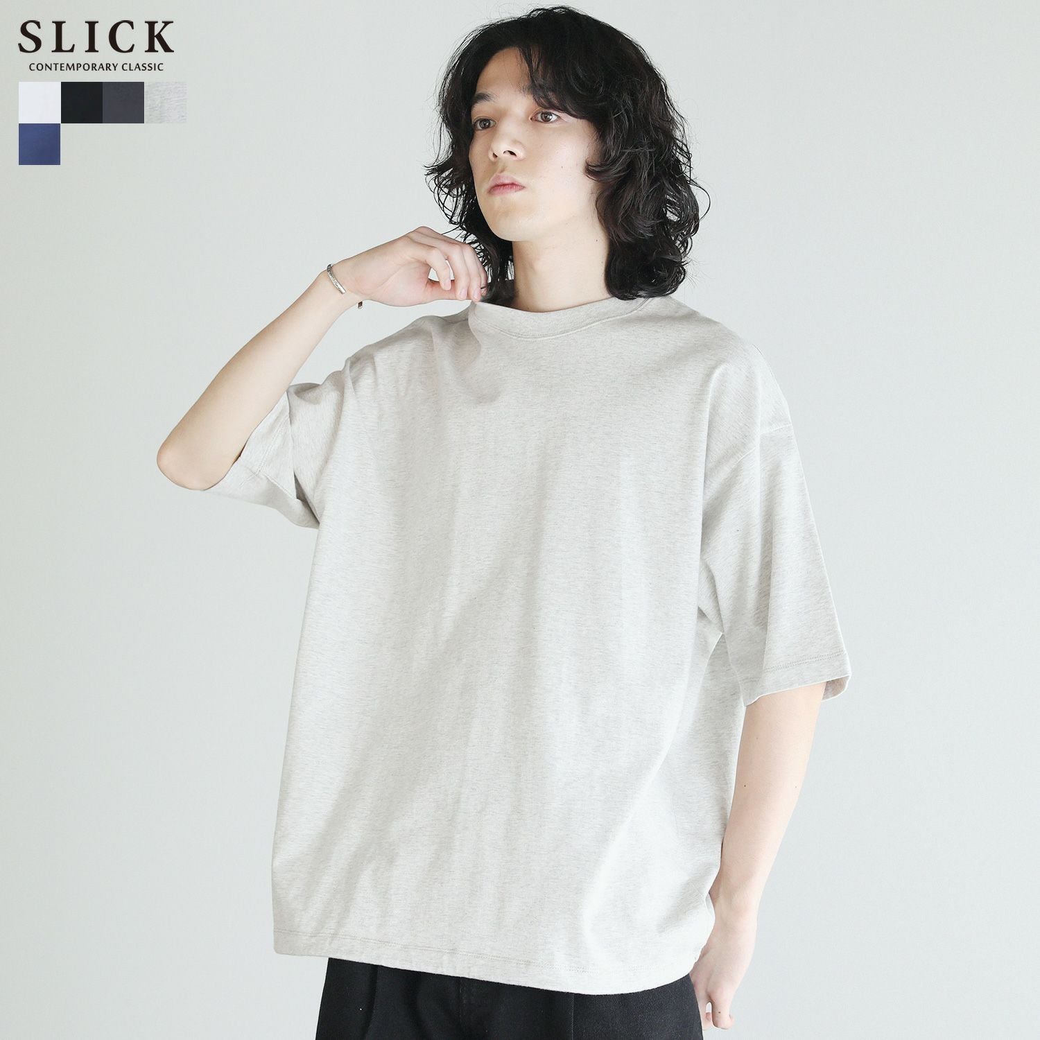 ヘビーウェイトMVS天竺ジャージドローストリングス半袖Tシャツ