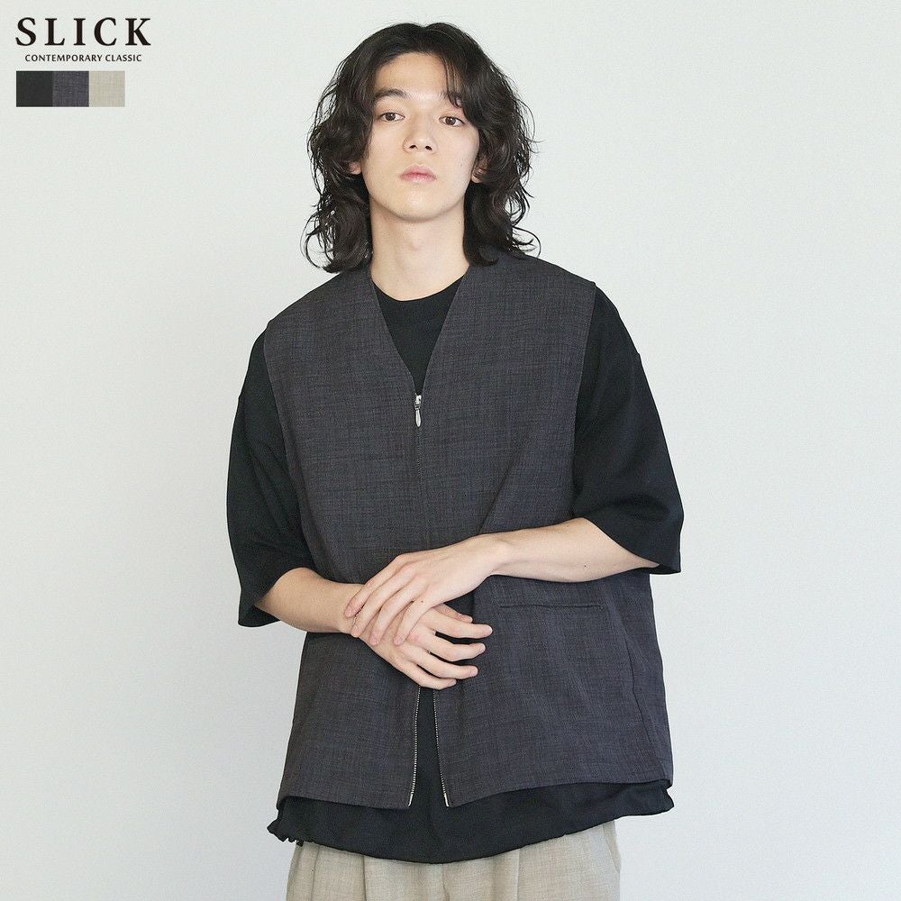 Reflax(R)キャンバスジップアップベスト | 【公式】SPU スプ公式通販