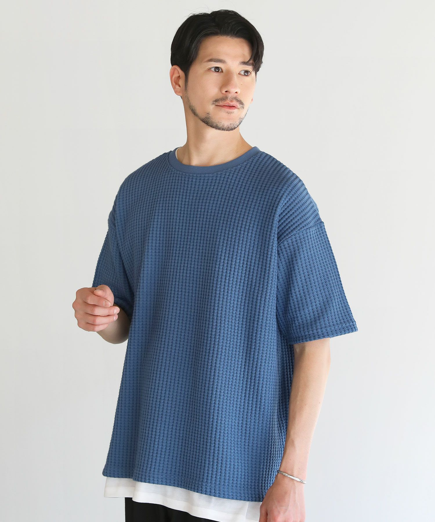 ポリコットン立体ビッグワッフル半袖Tシャツ | 【公式】SPU スプ公式