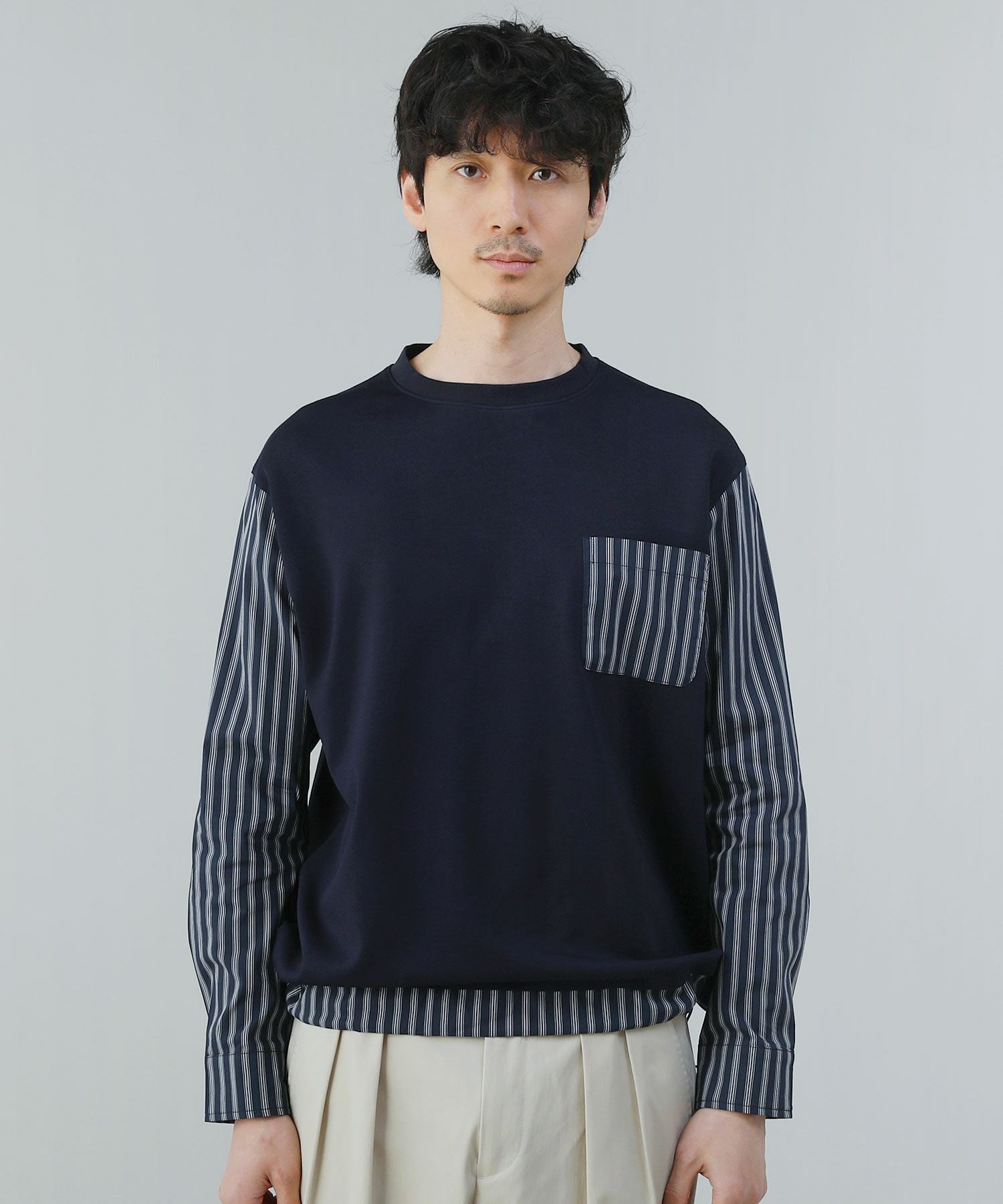 MUVEIL WORK 17AW 布帛ドッキングポンチプルオーバー ボルドー MUVEIL WORK 17AW 布帛ドッキングポンチプルオーバー ボルドー 【公式