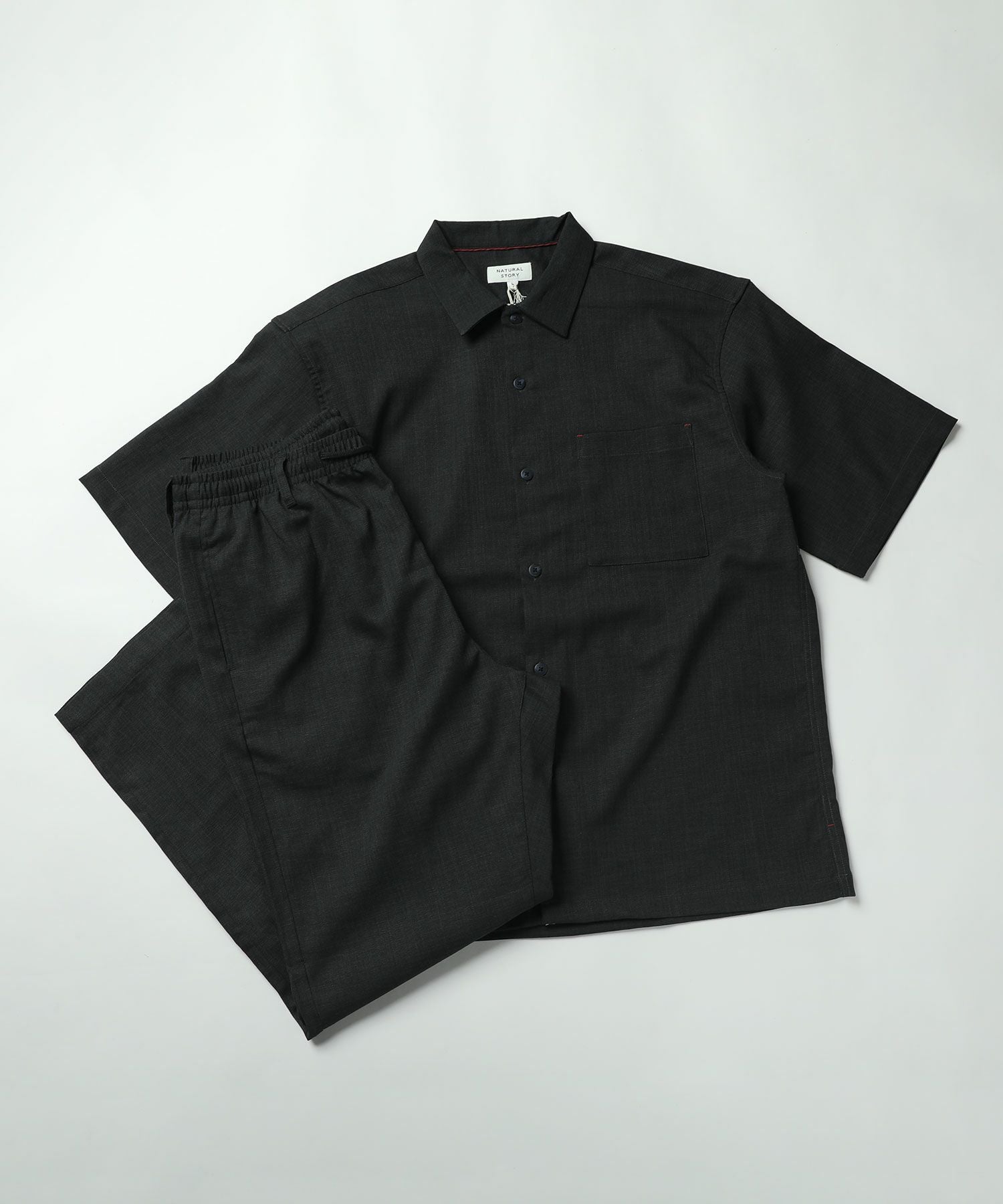 リネンライクストレッチ半袖シャツ | 【公式】SPU スプ公式通販
