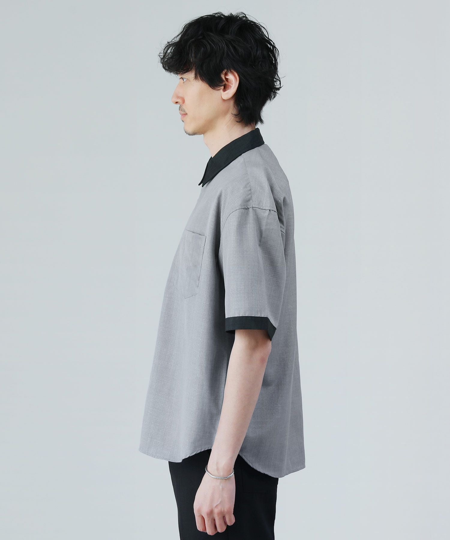 ナノファイン加工/抗菌防臭】セットアップ対応ドライポリ半袖シャツ