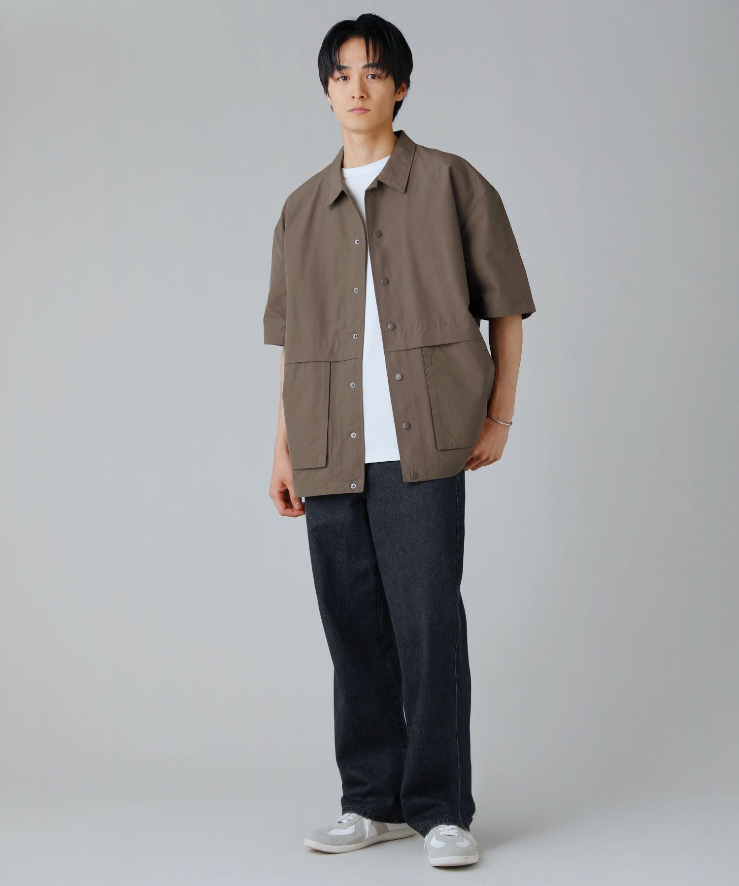 セットアップ対応】60/40クロスハーフスリーブCPOシャツジャケット