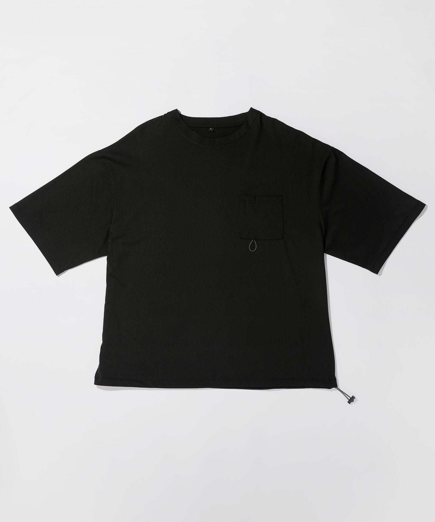 UVカット&ストレッチ ポリエステル天竺ビッグ半袖/5分袖Tシャツ ドロー
