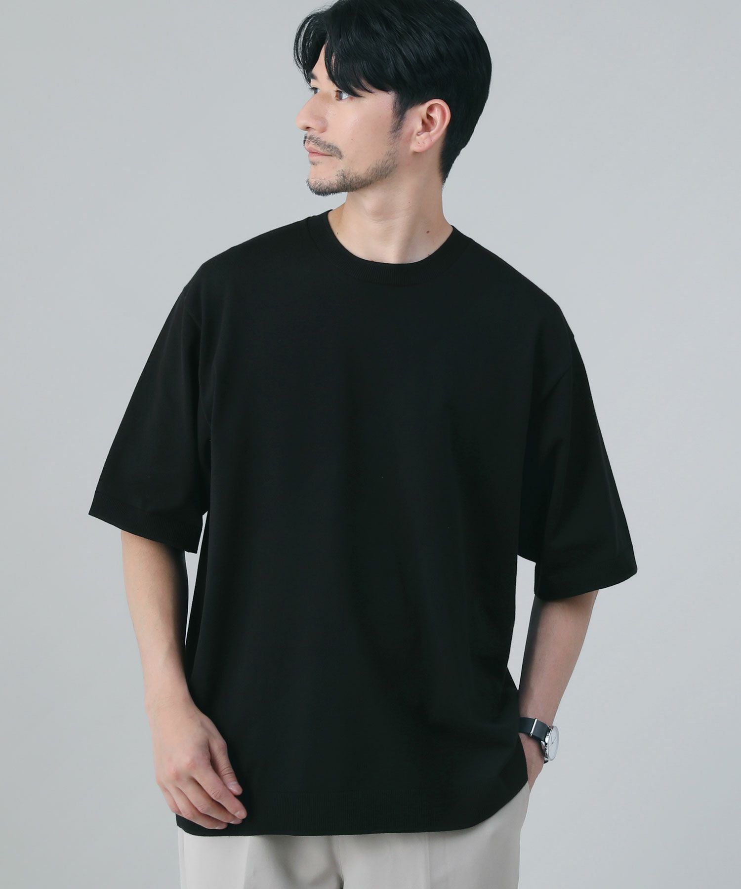 ナチュラルタッチコットンニット半袖Tシャツ | 【公式】SPU スプ公式