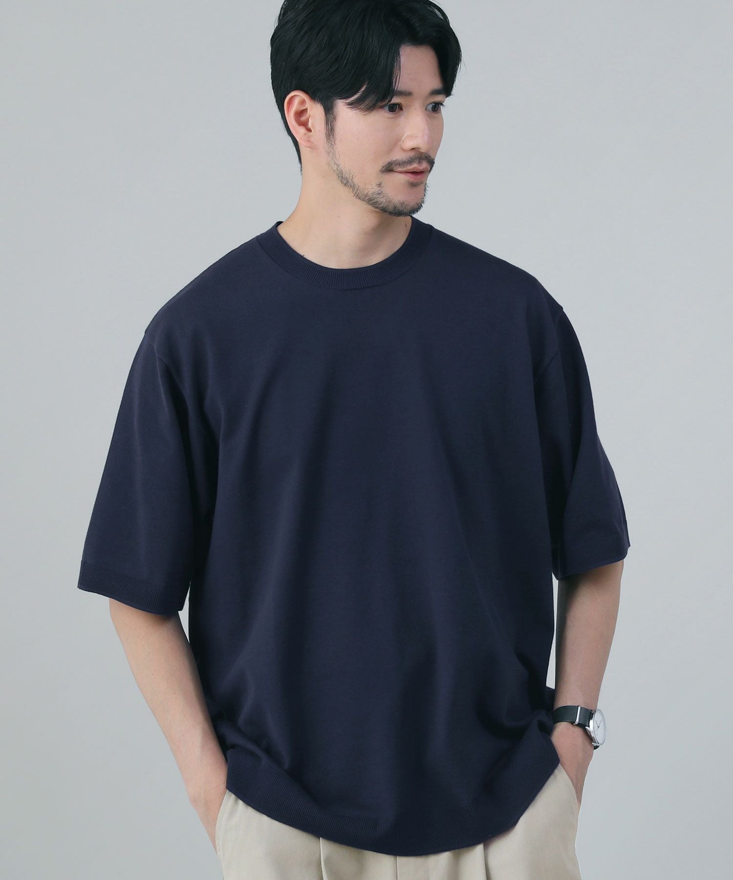 ナチュラルタッチコットンニット半袖Tシャツ | 【公式】SPU スプ公式