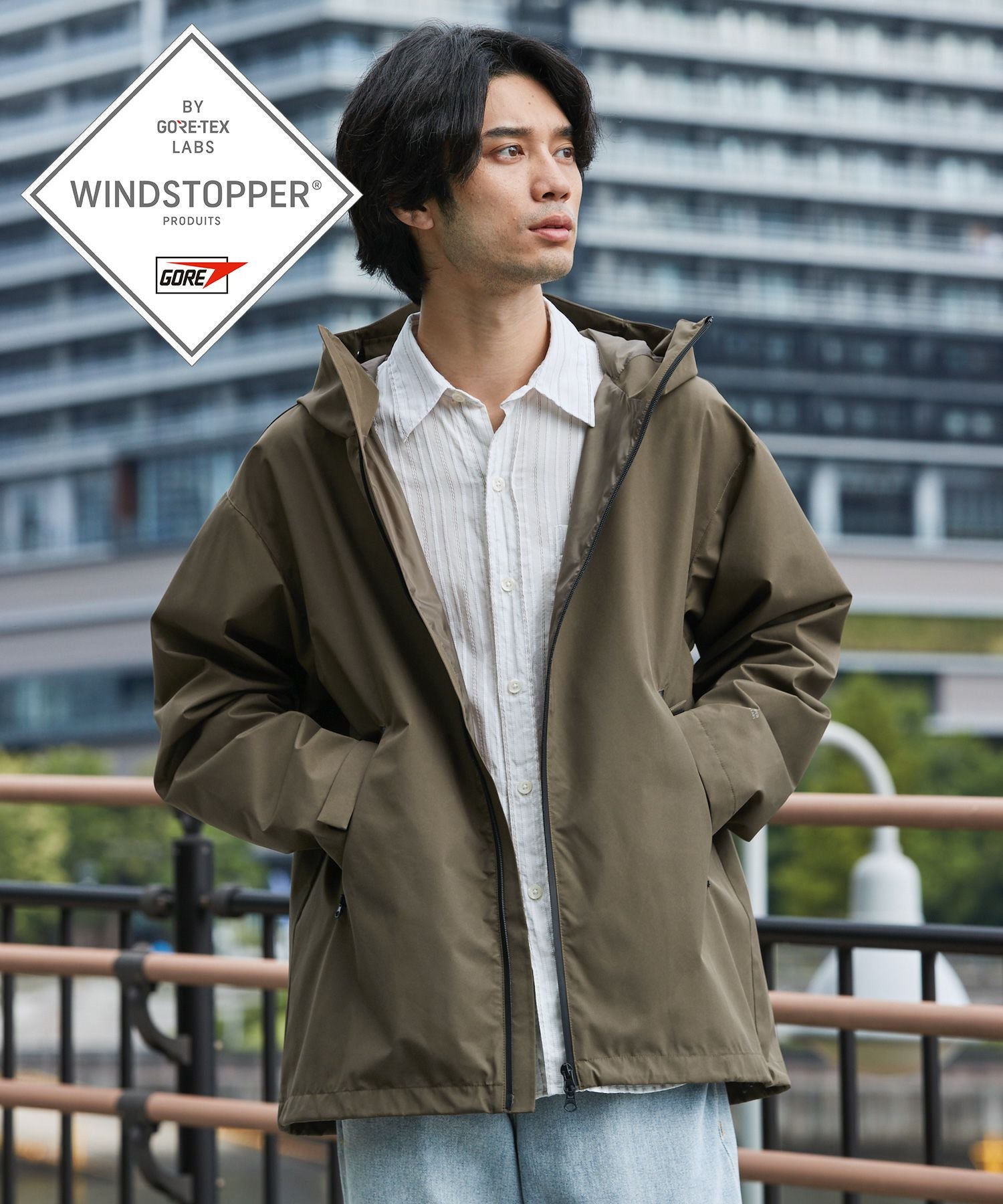 WINDSTOPPER(R) PRODUCTS BY GORE-TEX LABS シティマウンテンパーカー