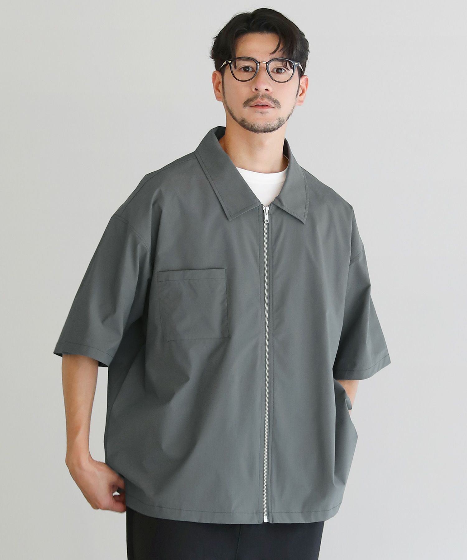 SOLOTEX(R)半袖ZIPシャツ | 【公式】SPU スプ公式通販｜メンズセレクト