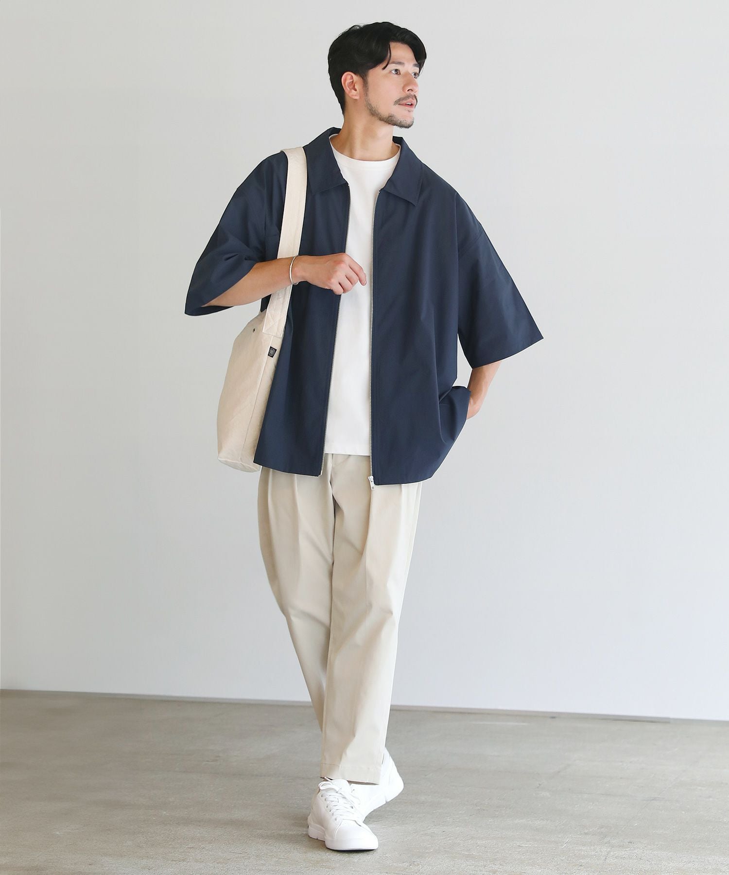 ちゅっちゅ 送料￥5000込み SOLOTEX(R)半袖ZIPシャツ | 【公式】SPU スプ公式通販｜メンズセレクト