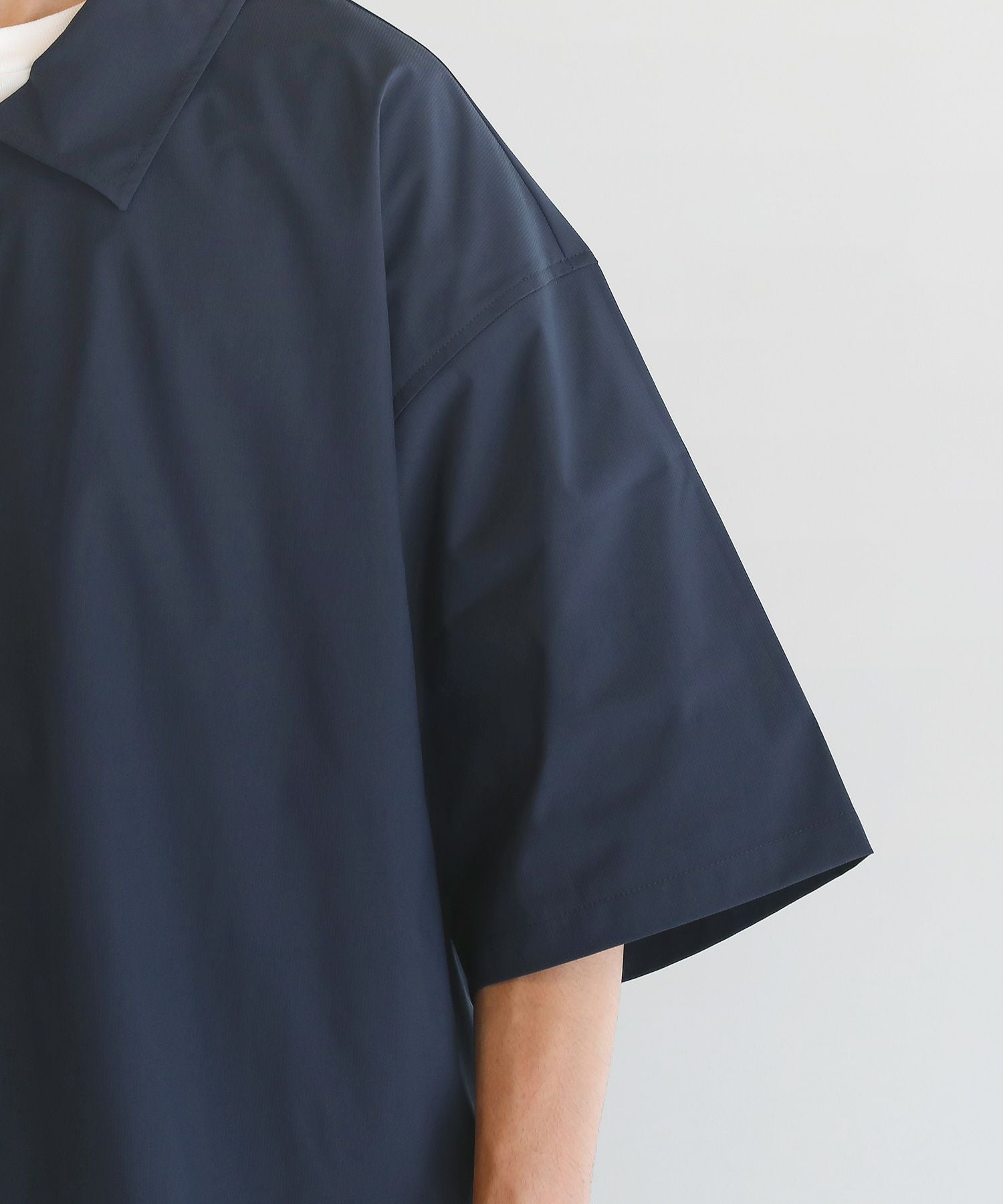 powder 半袖 V771半袖ニットブルゾン 空調機能を取り入れたファン付き作業服- HOOH