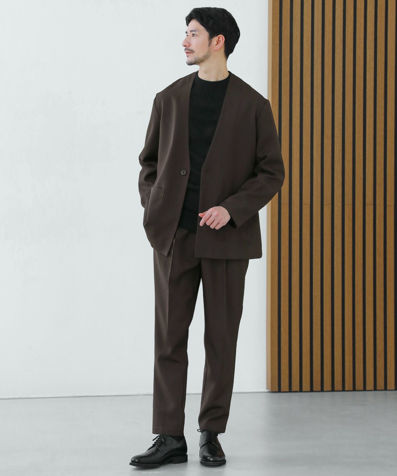 セットアップ3点セット】ノーカラー/ダブル/シングルテーラード