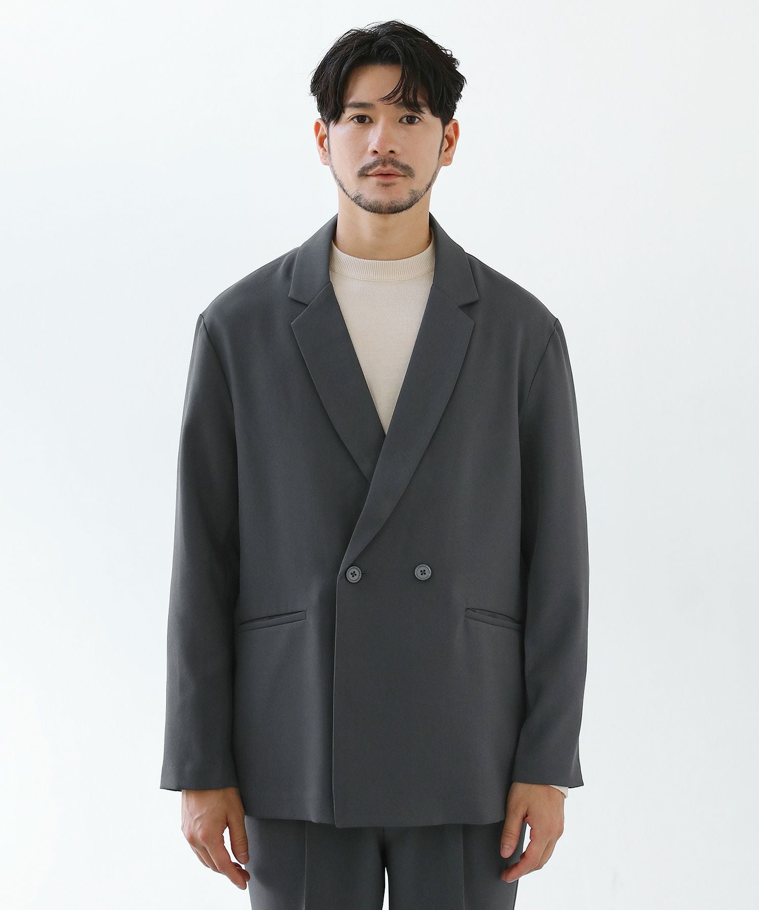 セットアップ3点セット】ノーカラー/ダブル/シングルテーラード