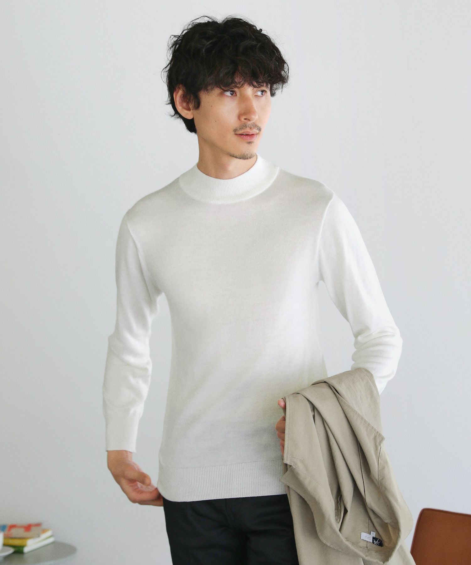 週末限定価格　カシミヤニット　セーター  モックネックニット セール】 【カシミヤ100%】ピュアカシミヤ モックネック ニット