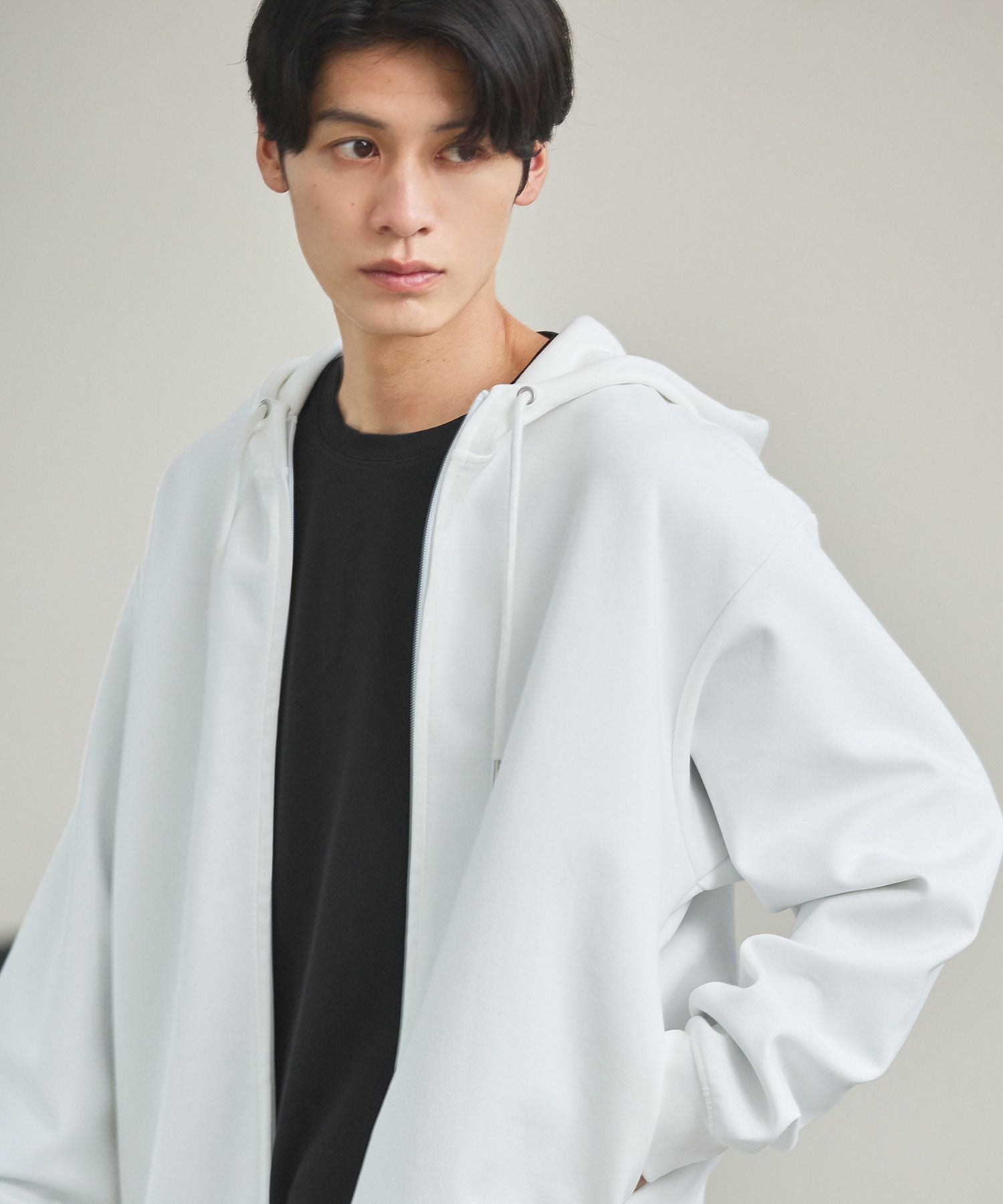 コットンポンチハイネックジップパーカー | 【公式】SPU スプ公式通販