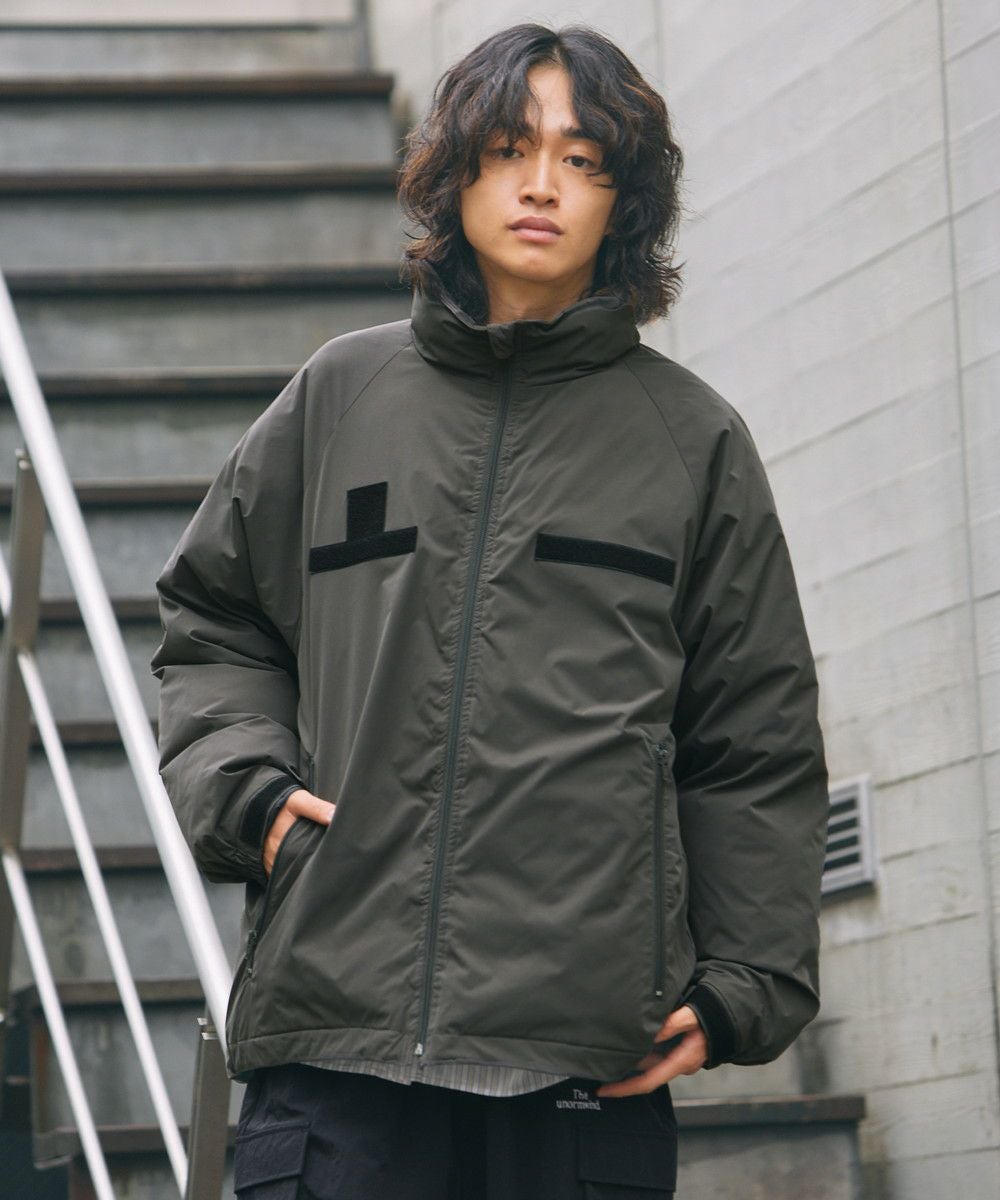 フィルパワー700機能性中綿裾ドローコードピスネーム付きミリタリー