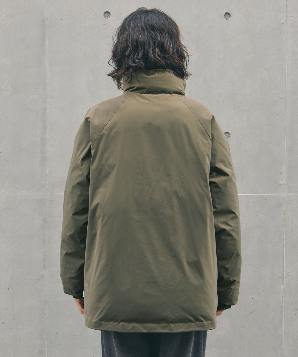 訳あり　希少✨　ドゥロワー　12Gダブルフェイスバイカラーブルゾン　F　近年 フィルパワー700機能性中綿裾ドローコードピスネーム付きミリタリー