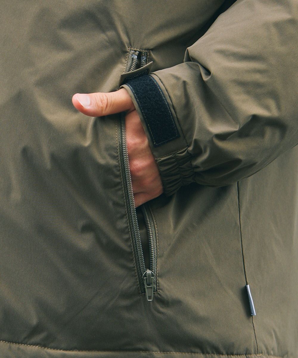 フィルパワー700機能性中綿裾ドローコードピスネーム付きミリタリー