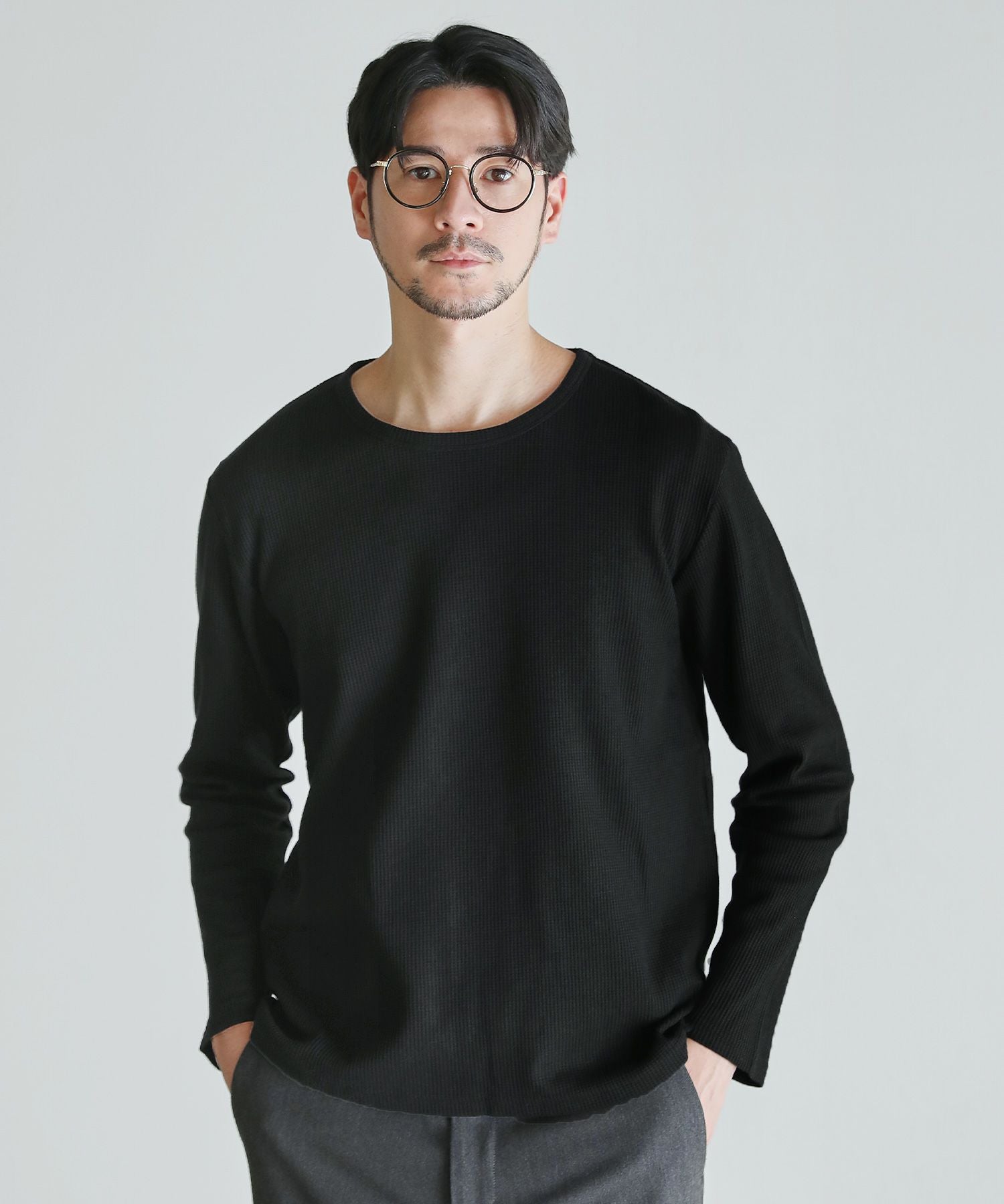 萌香様　オーダー品 ワッフル クルーネック長袖Tシャツ | 【公式】SPU スプ公式通販