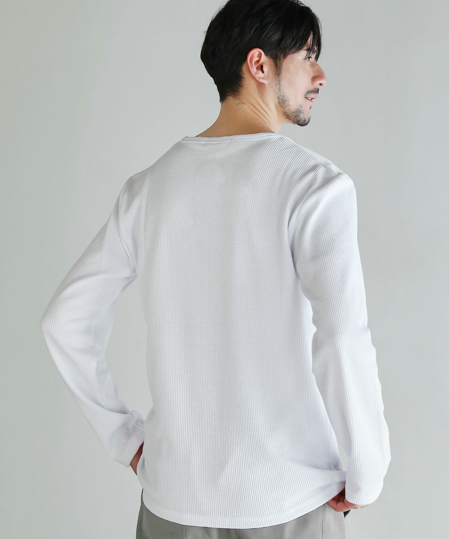 萌香様　オーダー品 ワッフル クルーネック長袖Tシャツ | 【公式】SPU スプ公式通販