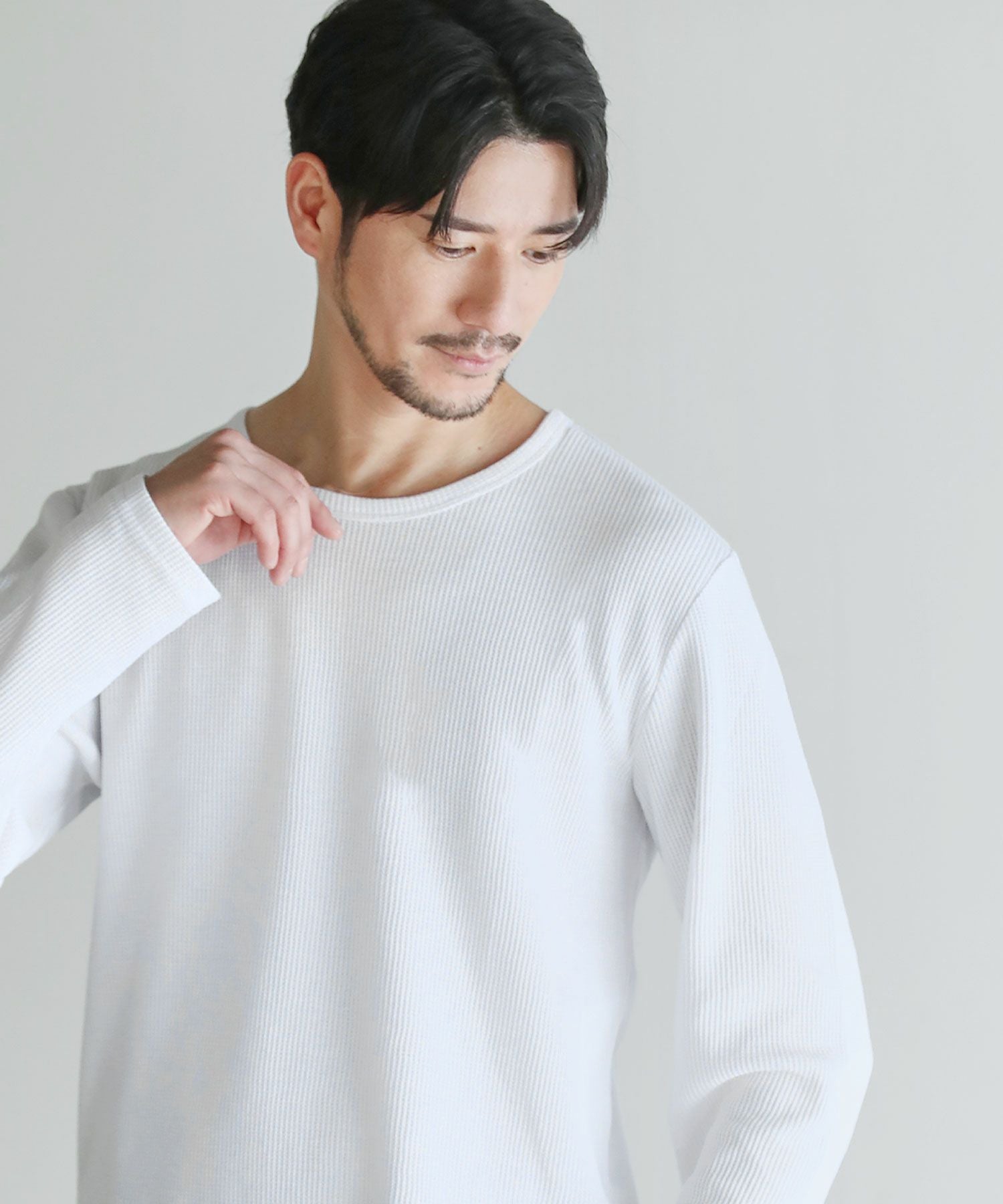 萌香様　オーダー品 ワッフル クルーネック長袖Tシャツ | 【公式】SPU スプ公式通販