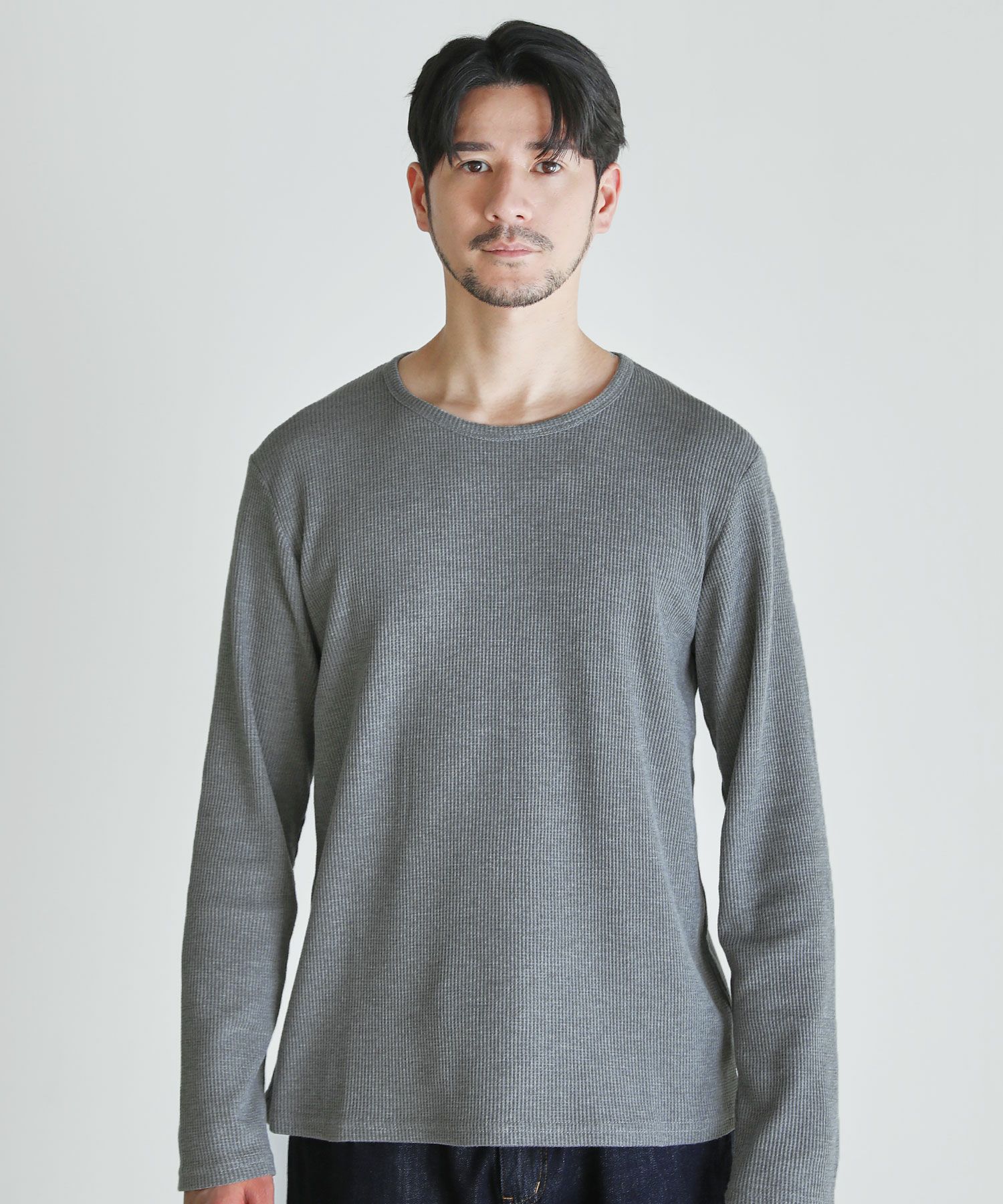 萌香様　オーダー品 ワッフル クルーネック長袖Tシャツ | 【公式】SPU スプ公式通販
