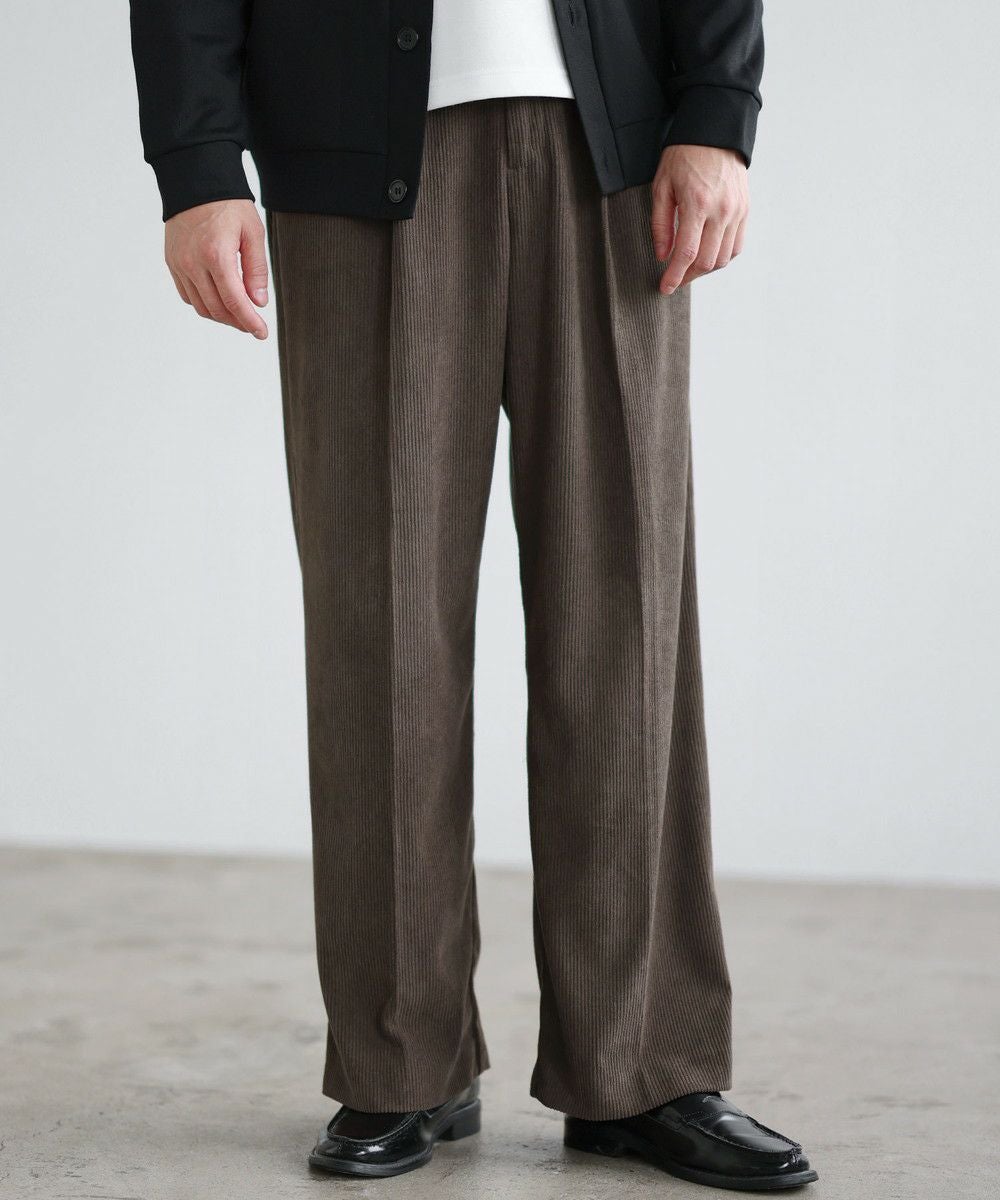 TR/コーデュロイ リラクシングタックワイドスラックスパンツ | 【公式
