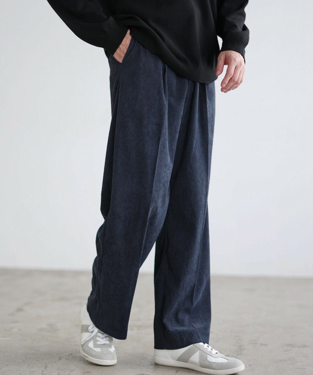 TR/コーデュロイ リラクシングタックワイドスラックスパンツ | 【公式