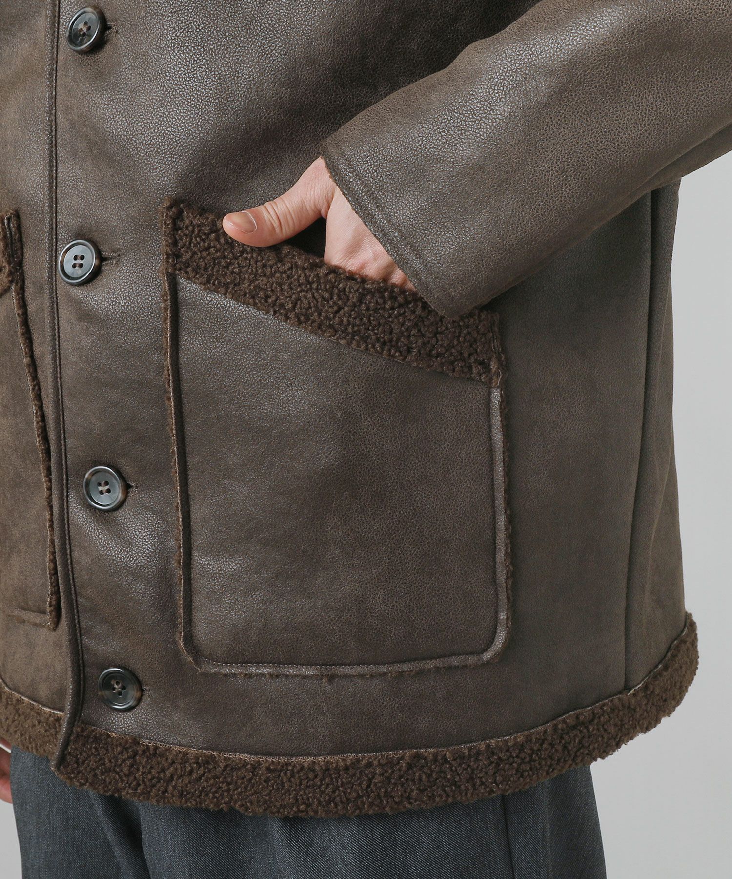 フェイクムートンカラーランチジャケット | 【公式】SPU スプ公式通販