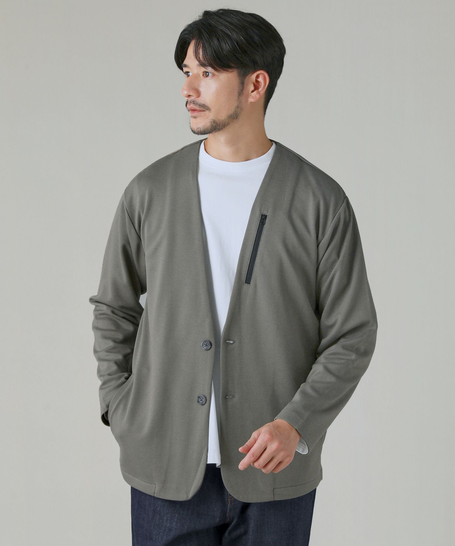 ノーカラージャケット | 【公式】SPU スプ公式通販｜メンズセレクト