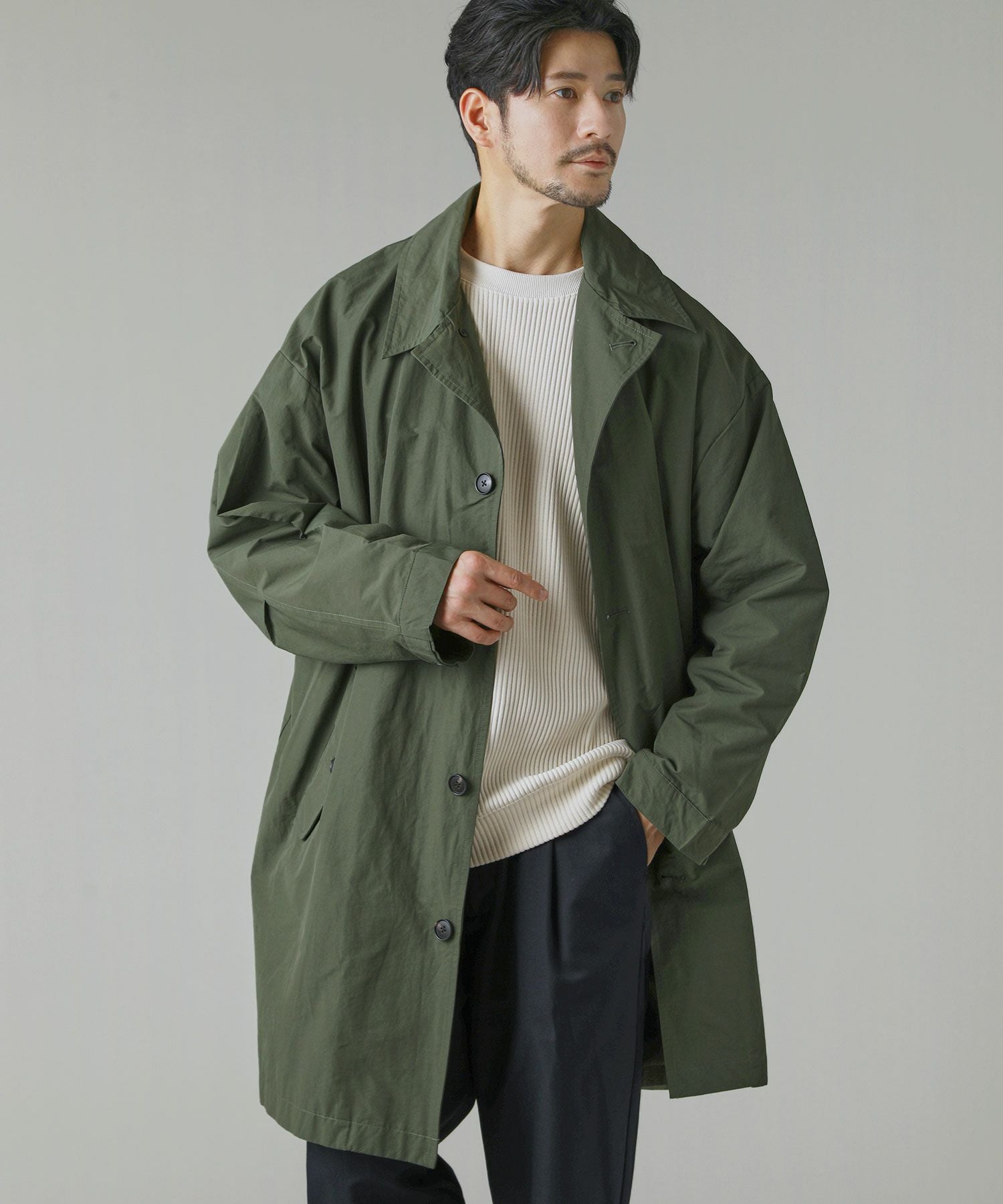 綿ナイロン高密度ポプリンM-51モッズステンカラーコート | 【公式】SPU