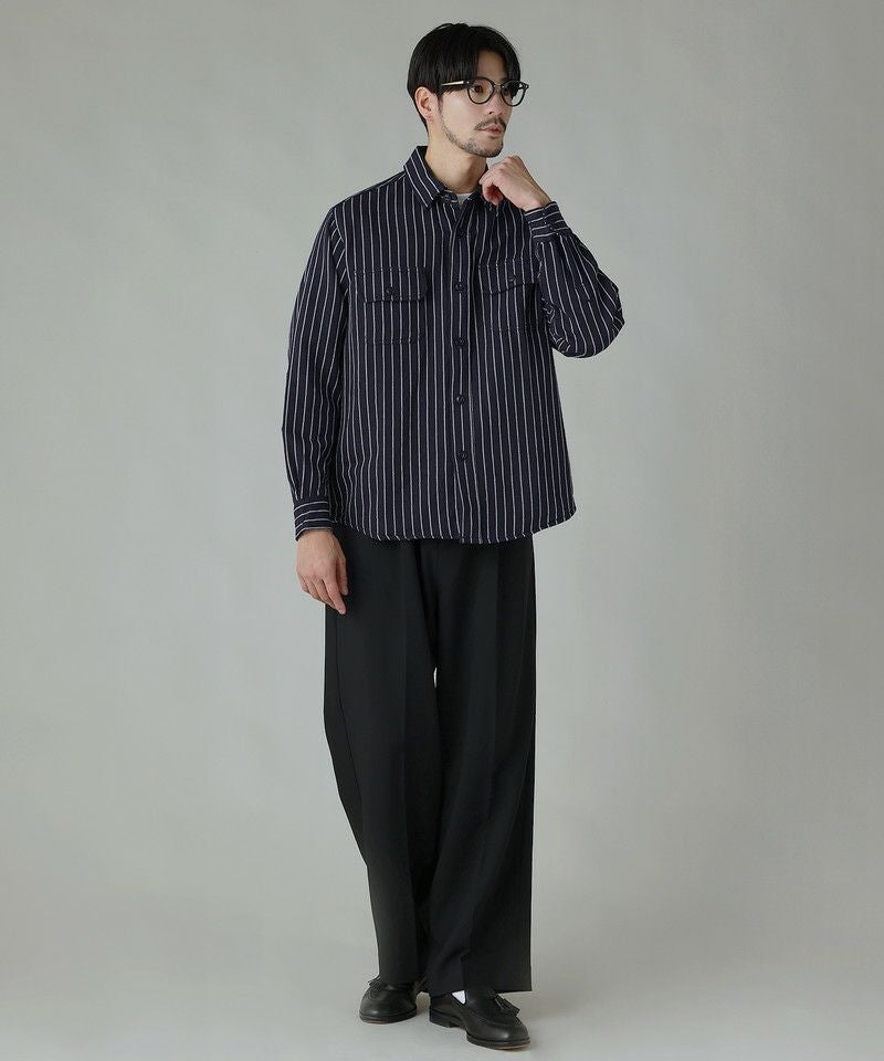 裏起毛ヘビーウェイトネルチェック/ストライプシャツ | 【公式】SPU