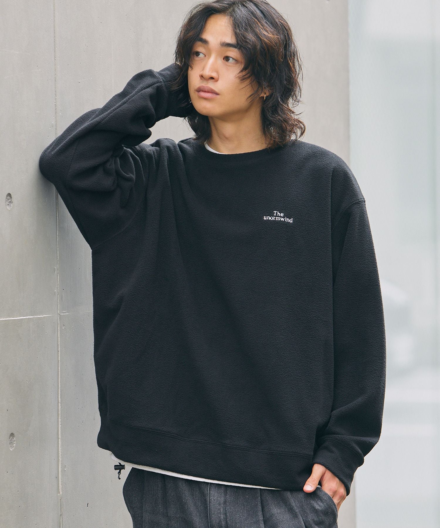 テックフリース胸刺繍ロゴ裾ドローコード長袖スウェット | 【公式】SPU