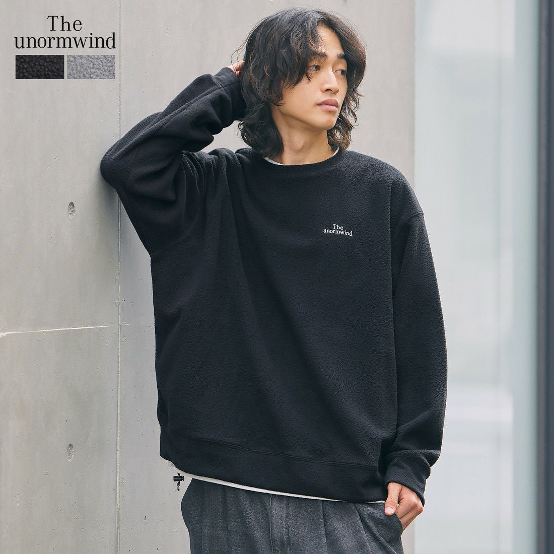 テックフリース胸刺繍ロゴ裾ドローコード長袖スウェット | 【公式】SPU