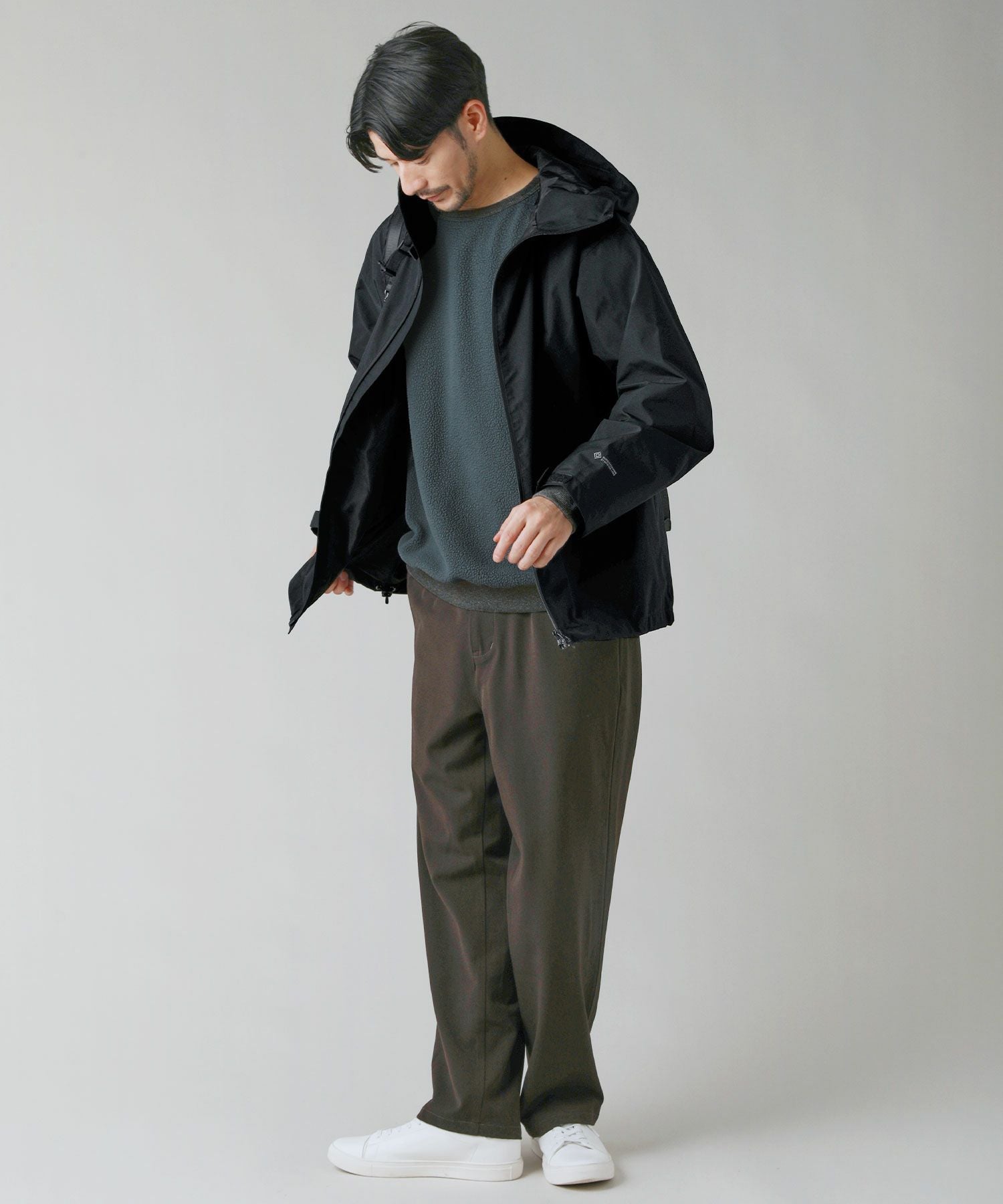 日本製POLARTEC(R)（ポーラテック）”Thermal Pro”ボアクルーネックプル