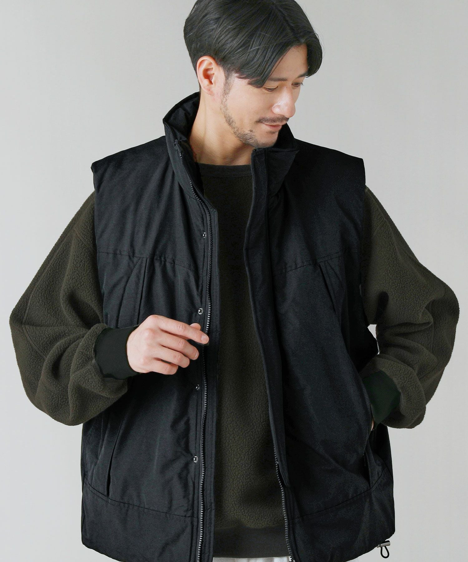 日本製POLARTEC(R)（ポーラテック）”Thermal Pro”ボアクルーネックプル
