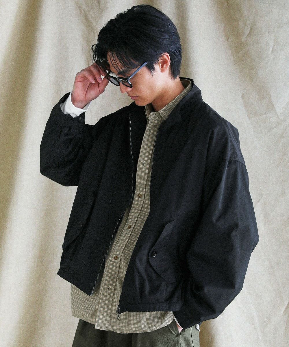 コットンナイロン高密度ツイルG9スウィングトップハリントン