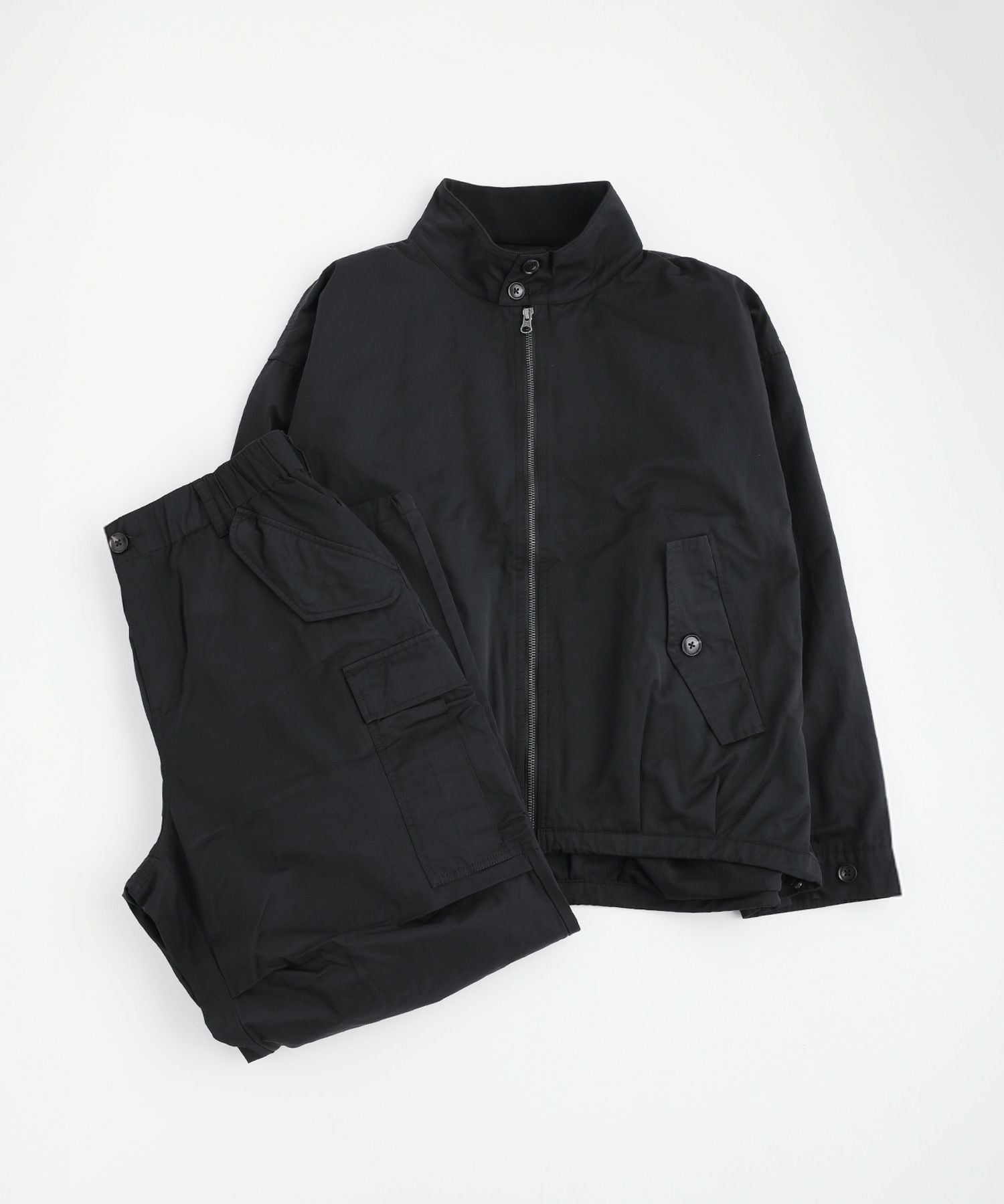 コットンナイロン高密度ツイルG9スウィングトップハリントン