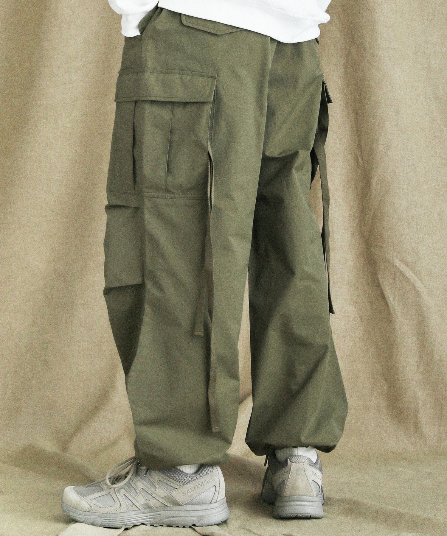 コットンナイロン高密度ツイルM-65 US ARMYカーゴイージーパンツ