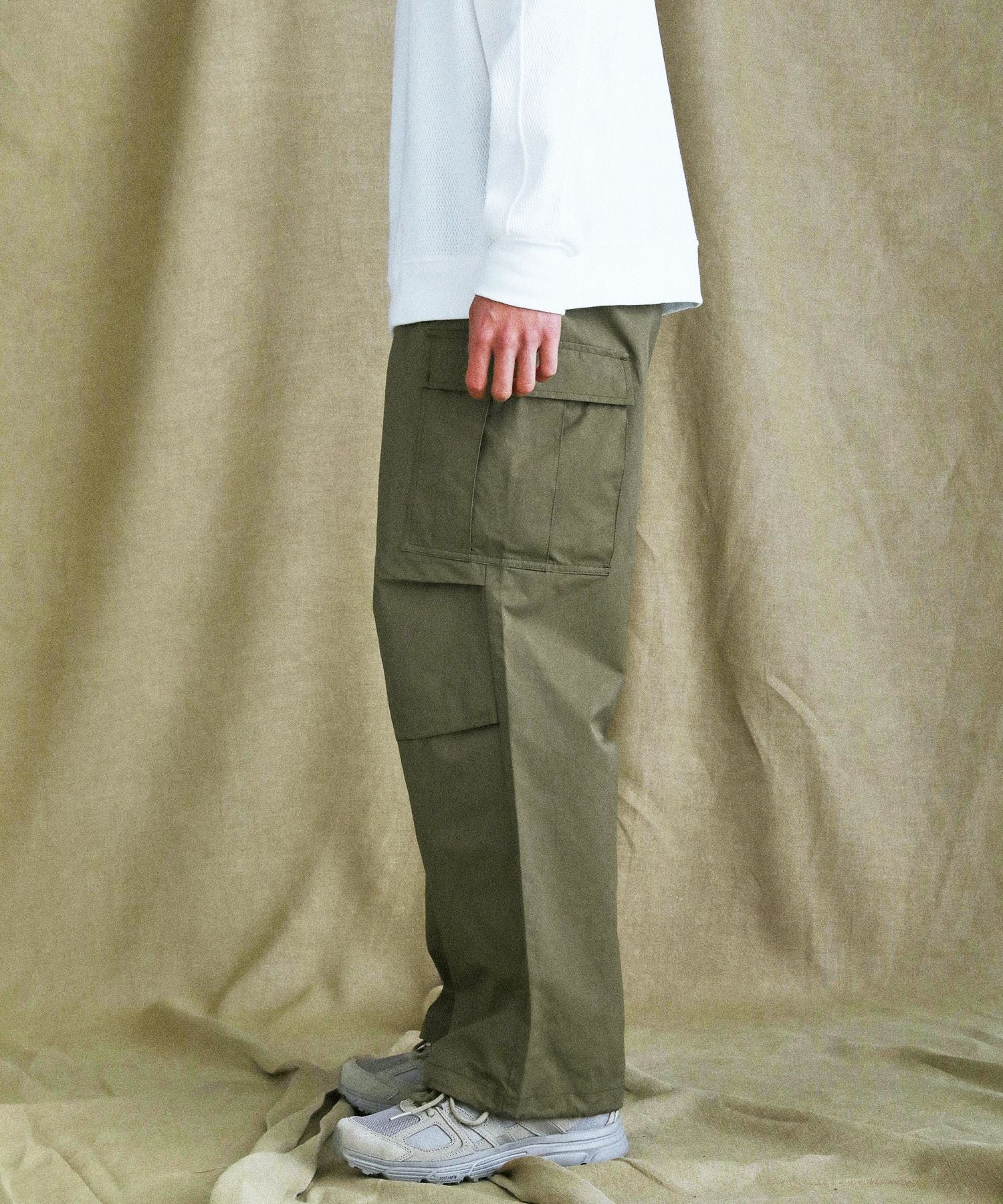 コットンナイロン高密度ツイルM-65 US ARMYカーゴイージーパンツ