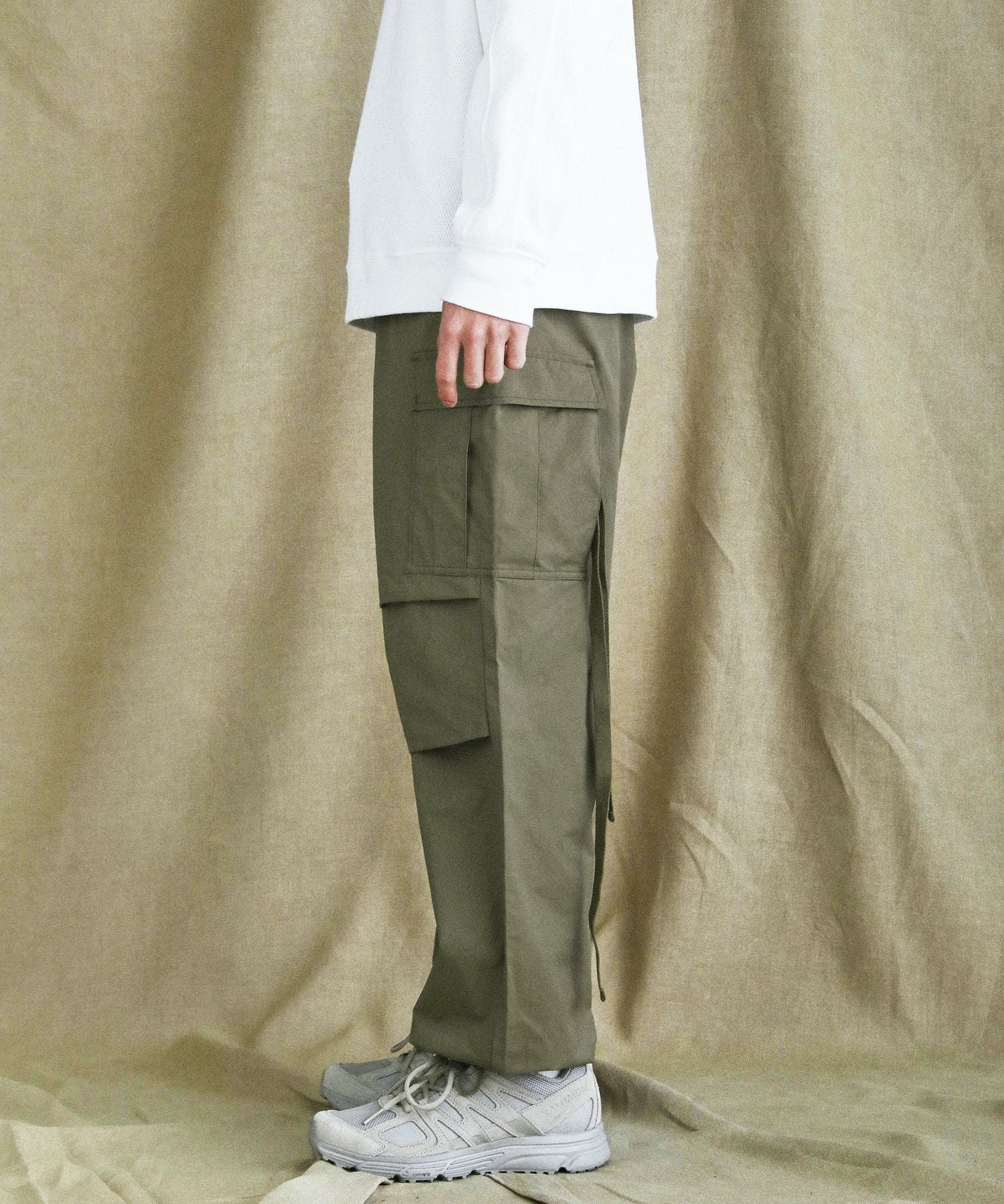 コットンナイロン高密度ツイルM-65 US ARMYカーゴイージーパンツ