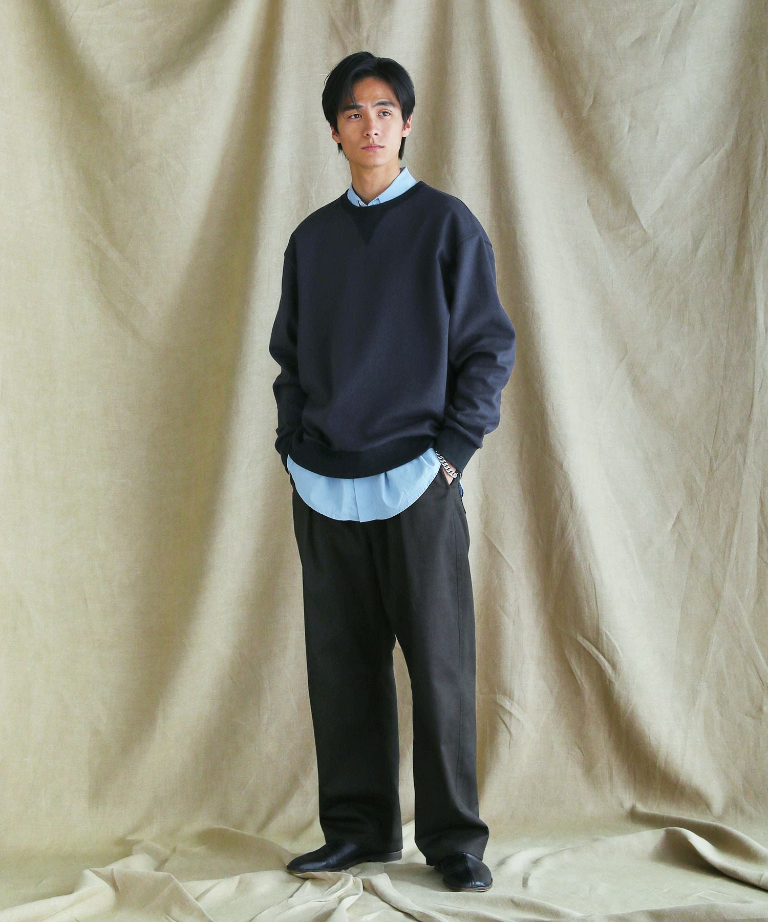 日本製遠州ヴィンテージツイル1タックイージーカーブパンツ | 【公式