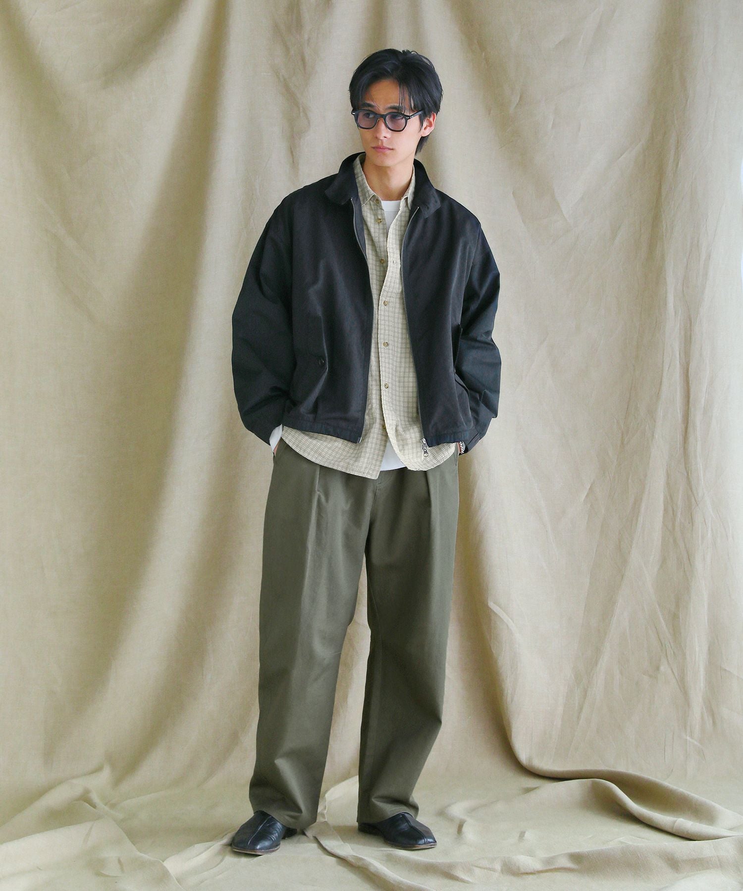 日本製遠州ヴィンテージツイル1タックイージーカーブパンツ | 【公式