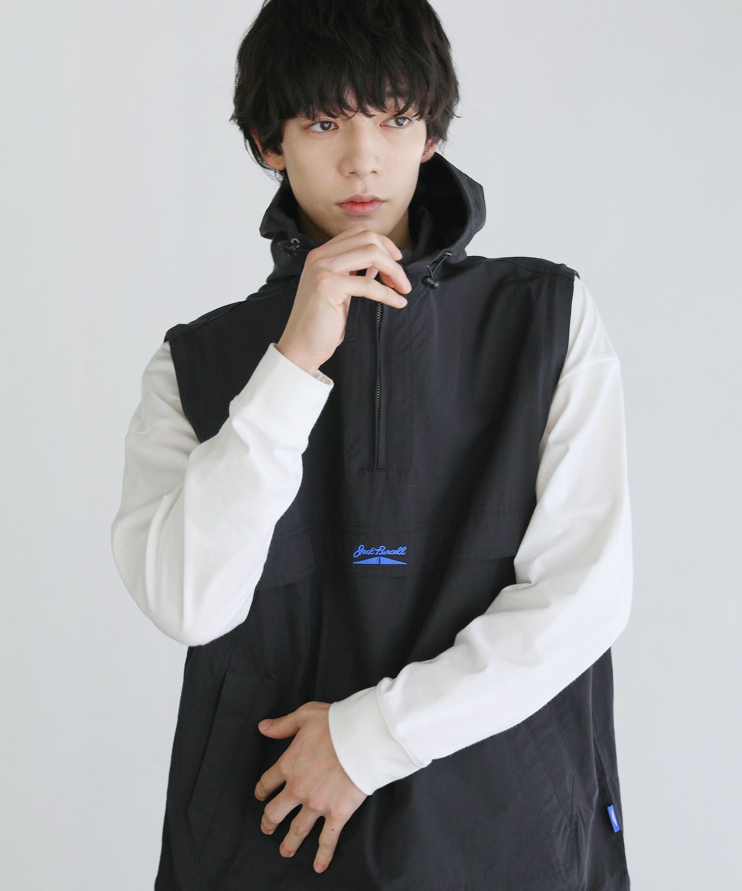 コットンナイロン袖着脱2WAYアノラックパーカー | 【公式】SPU スプ