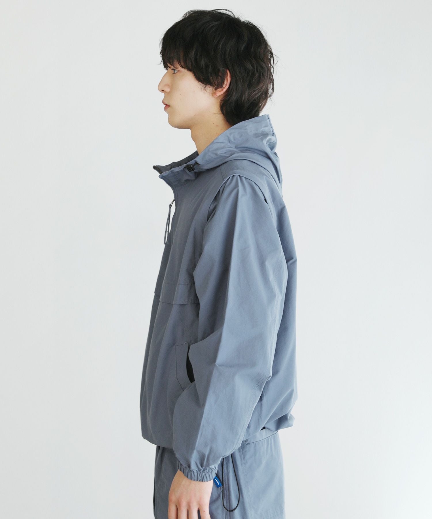 コットンナイロン袖着脱2WAYアノラックパーカー | 【公式】SPU スプ