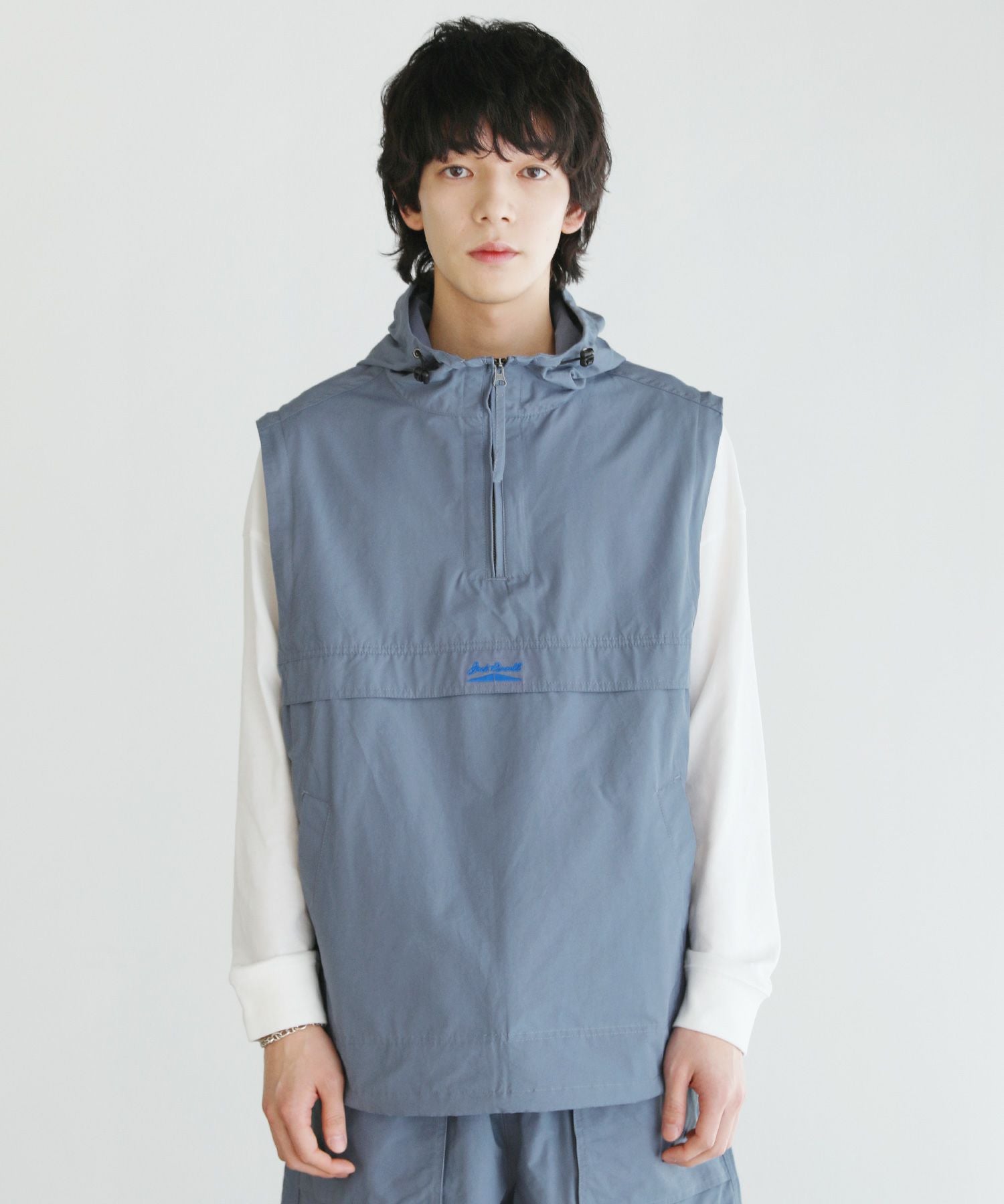 コットンナイロン袖着脱2WAYアノラックパーカー | 【公式】SPU スプ