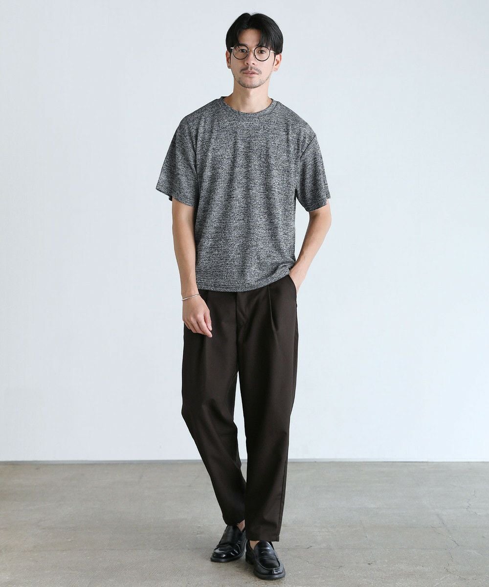 メランジパイルニット半袖クルーネックTシャツ | 【公式】SPU スプ公式