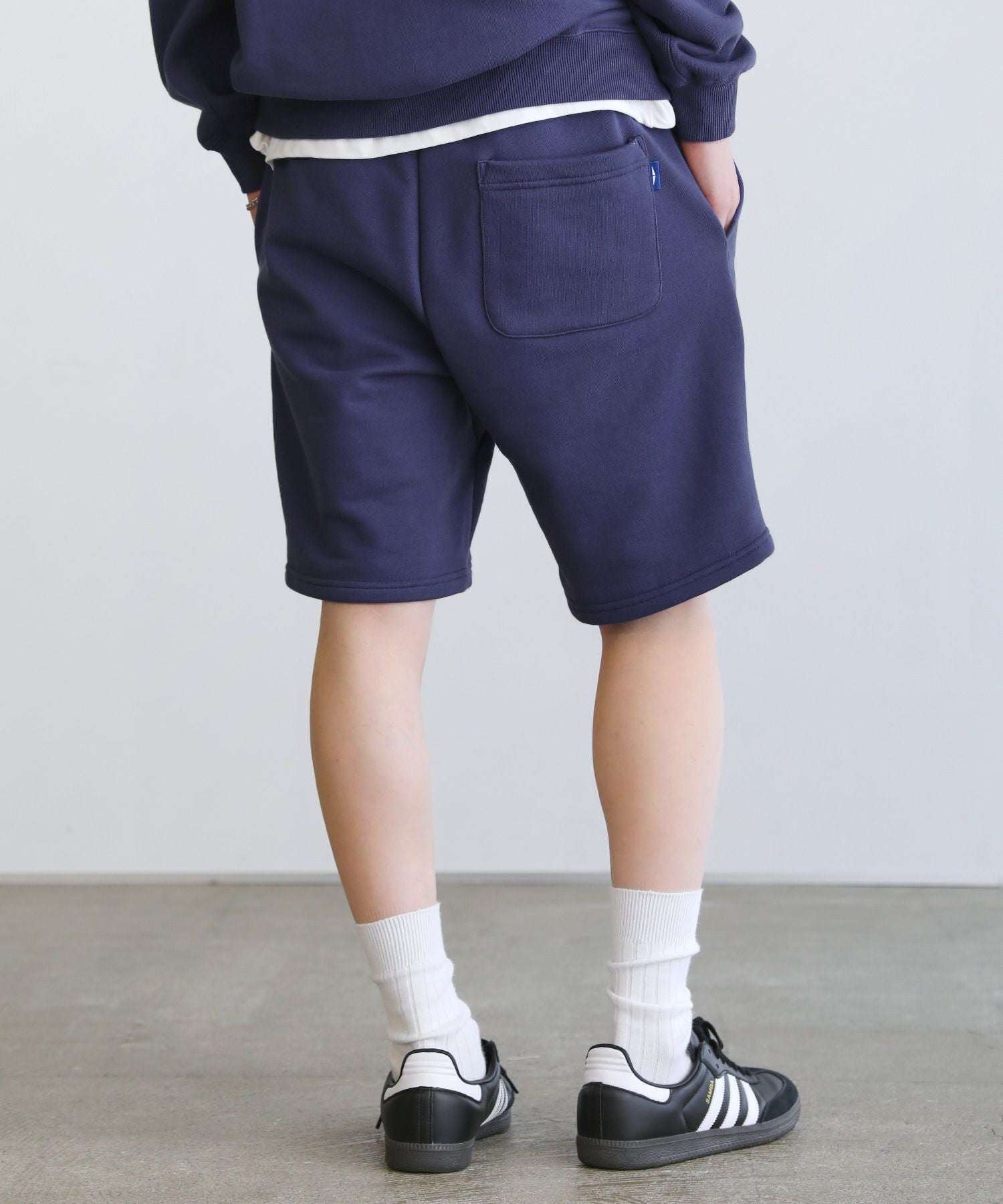 スウェットショーツ　ハーフパンツ　ネイビーM　  ユナイテッドアスレのスウェット ハーフパンツ】United Athle