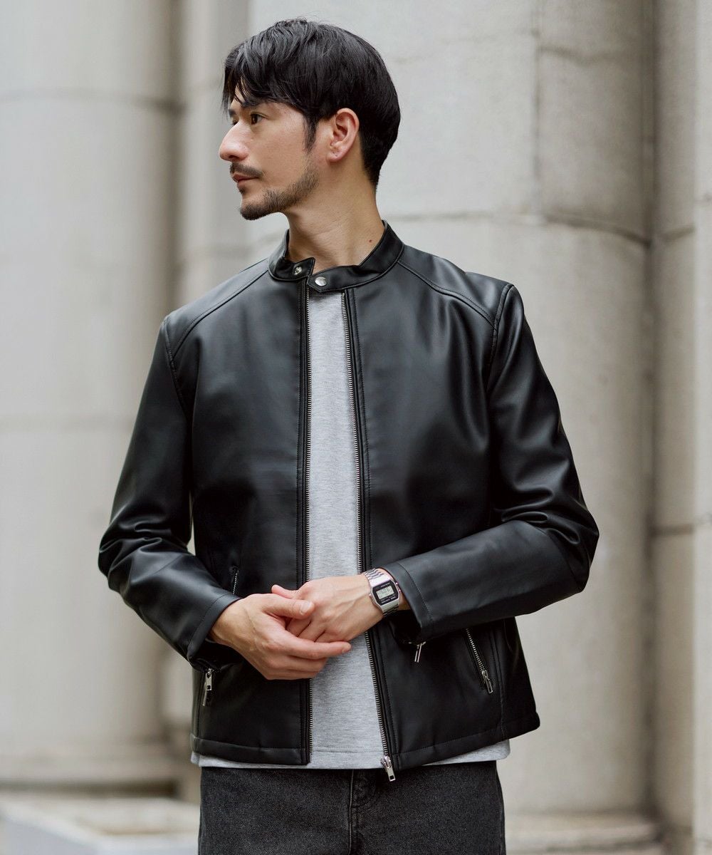PUレザーシングルライダースジャケット | 【公式】SPU スプ公式通販
