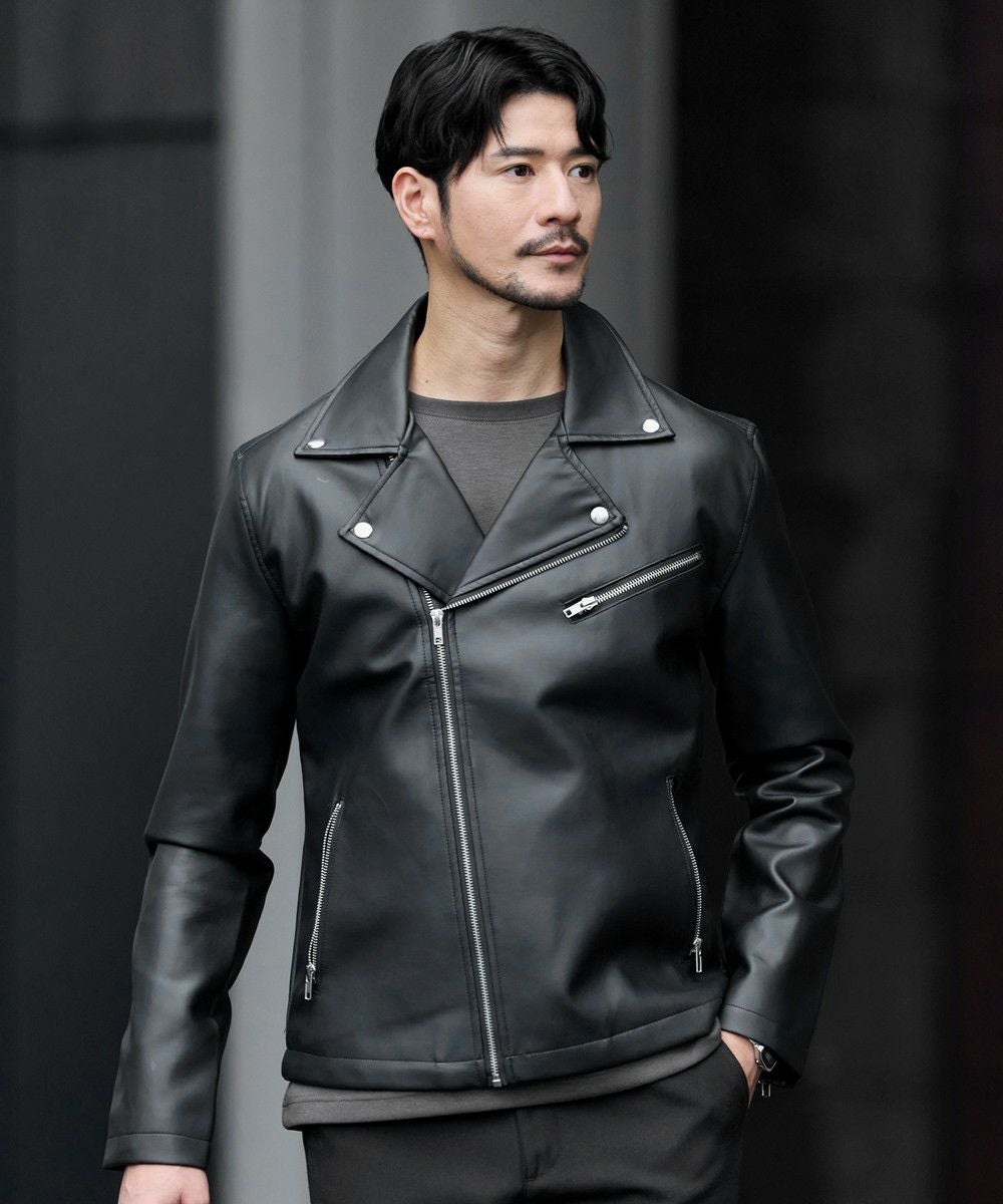PUレザーダブルライダースジャケット | 【公式】SPU スプ公式通販