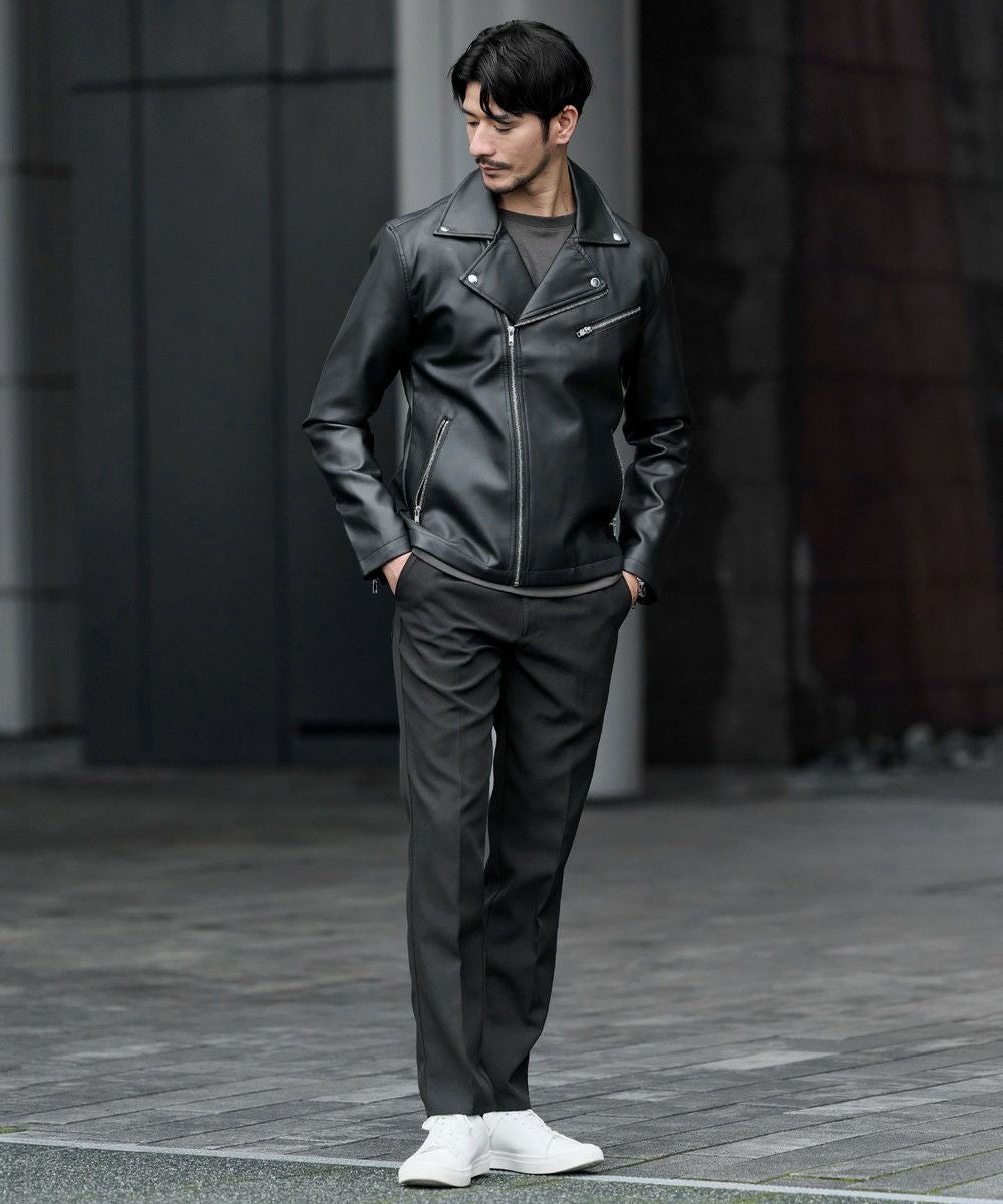 PUレザーダブルライダースジャケット | 【公式】SPU スプ公式通販